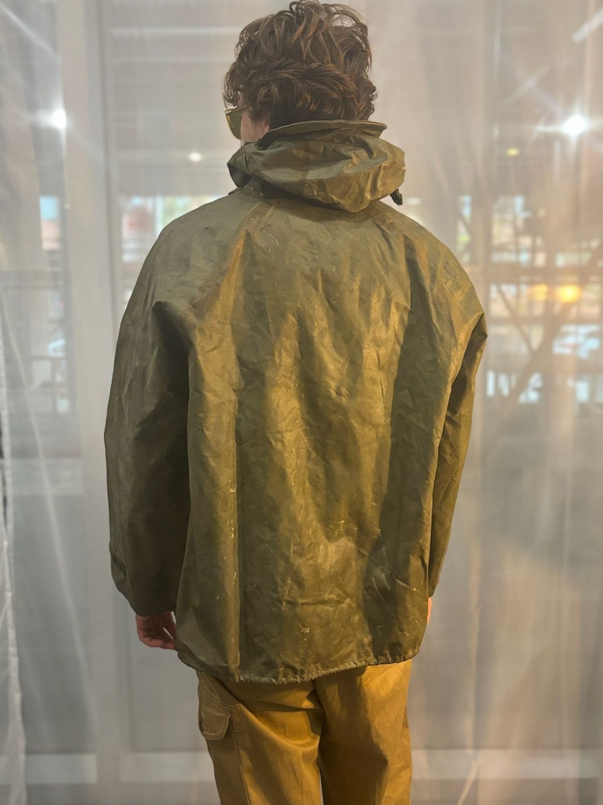 Vintage 1960s American Military Rubberized Rain Jacket Size US XL / EU 56 / 4 - 2 Thumbnail