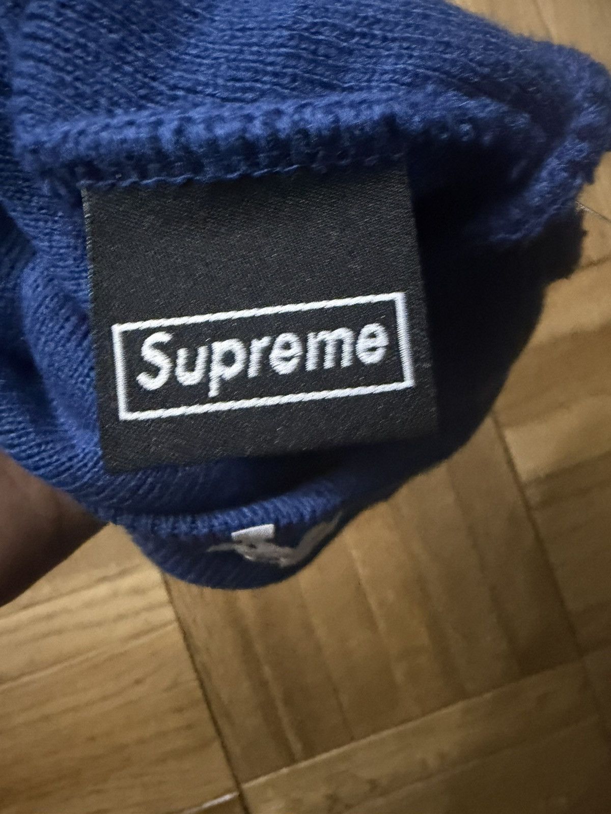 New Era × Supreme Blue supreme monogram beanie Size ONE SIZE - 3 Thumbnail
