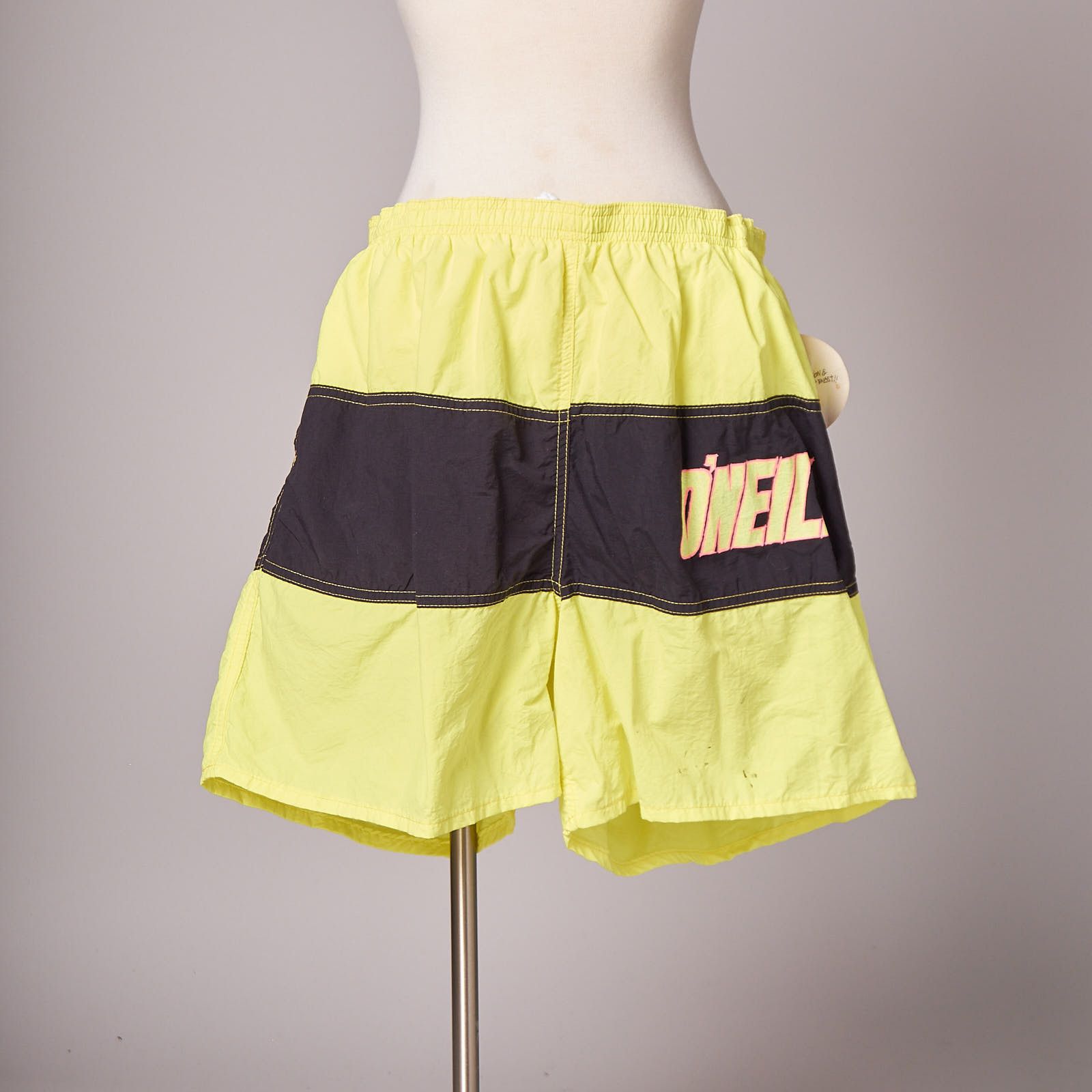 O'Neill Vintage Deadstock O’Neill Neon Yellow Surf Swim Shorts Size US 40 / EU 56 - 1 Thumbnail