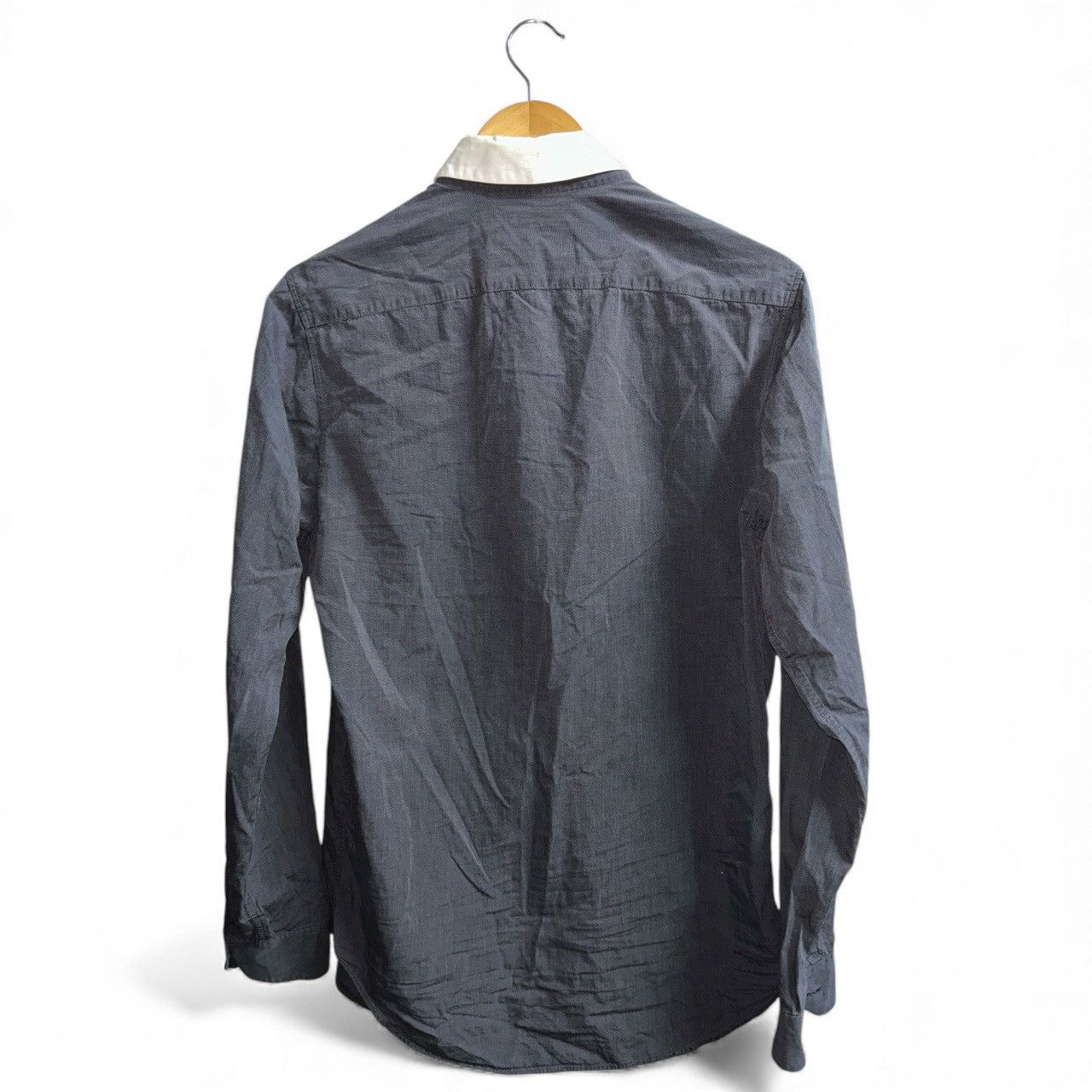 A.P.C. Rue De Fleurus Paris Double Collar Button Up Longsleeve Size US S / EU 44-46 / 1 - 3 Thumbnail