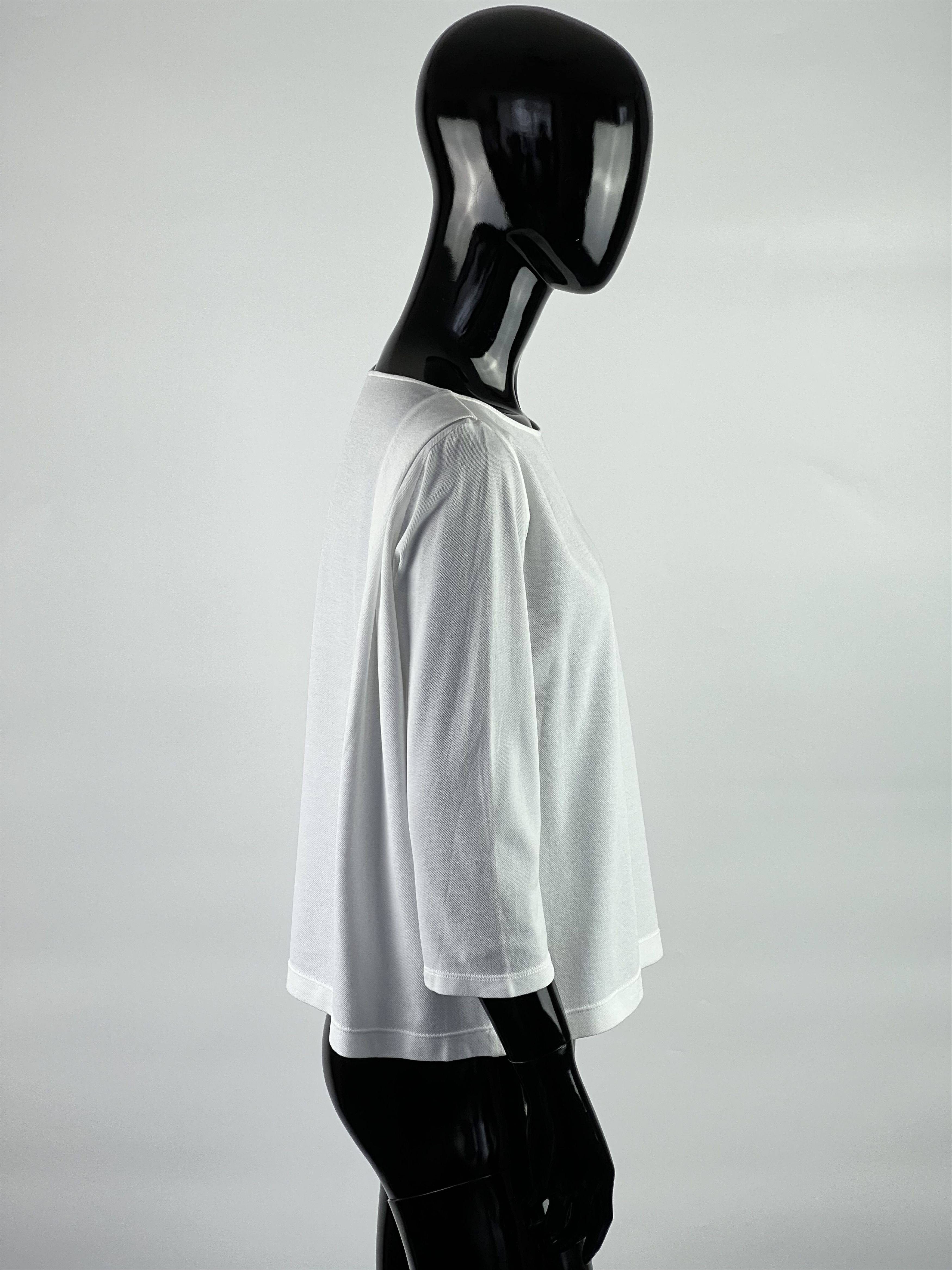 Fabiana Filippi Fabiana Filippi White Cotton Top Size IT44 Size M / US 6-8 / IT 42-44 - 2 Thumbnail