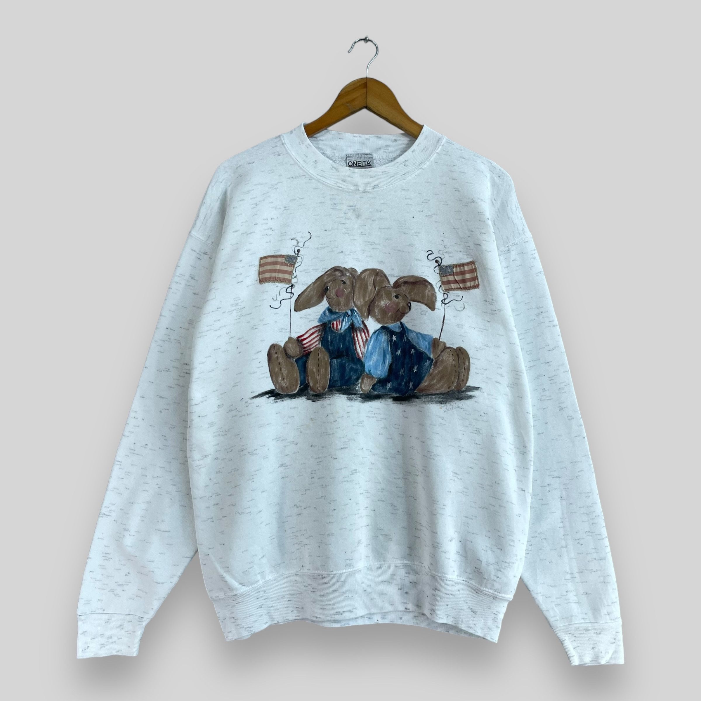 Vintage Vintage United States National Flag Mascot Sweatshirt Size US L / EU 52-54 / 3 - 1 Thumbnail