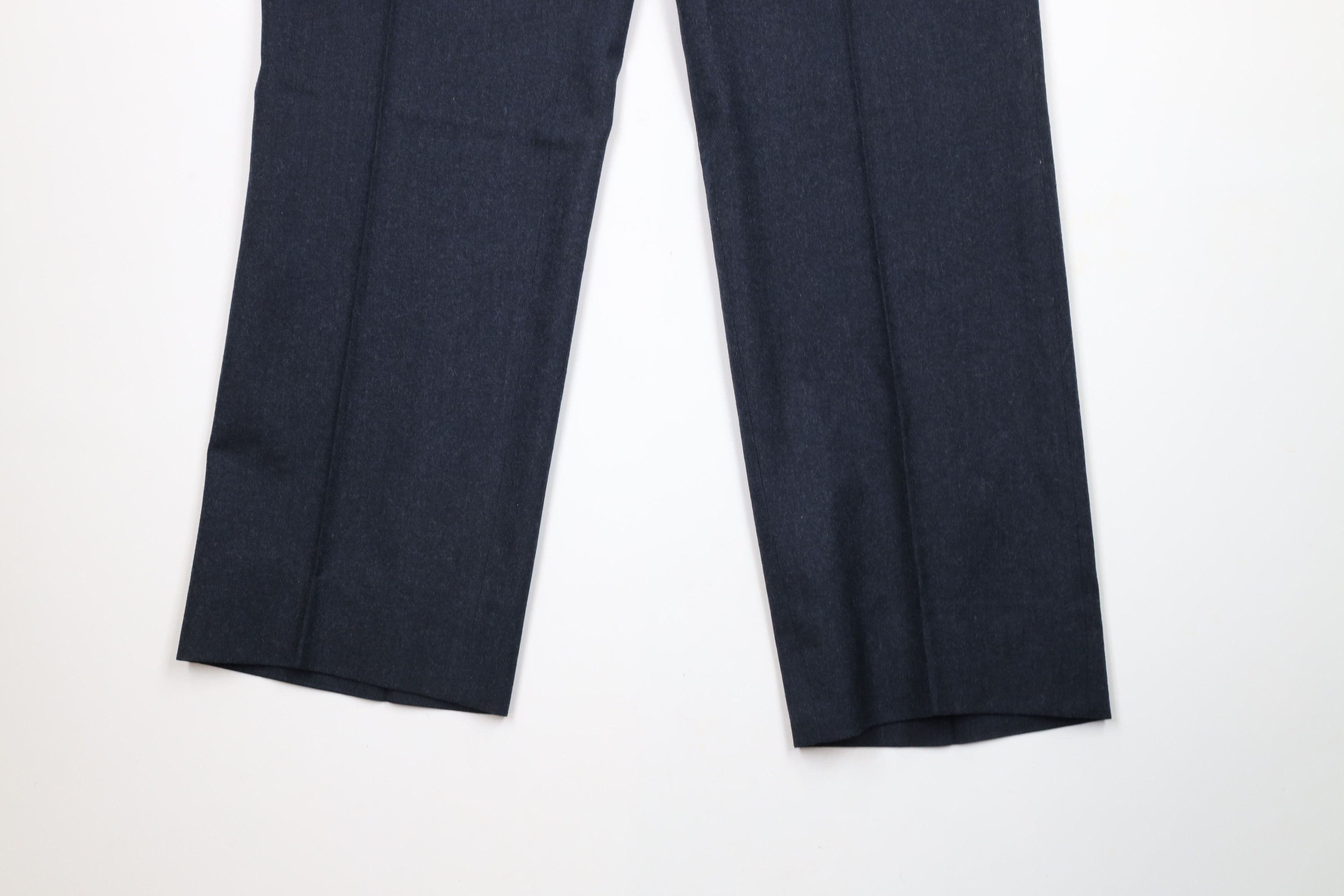 Vintage 70s Saks Fifth Avenue Wide Leg Chino Pants Blue USA