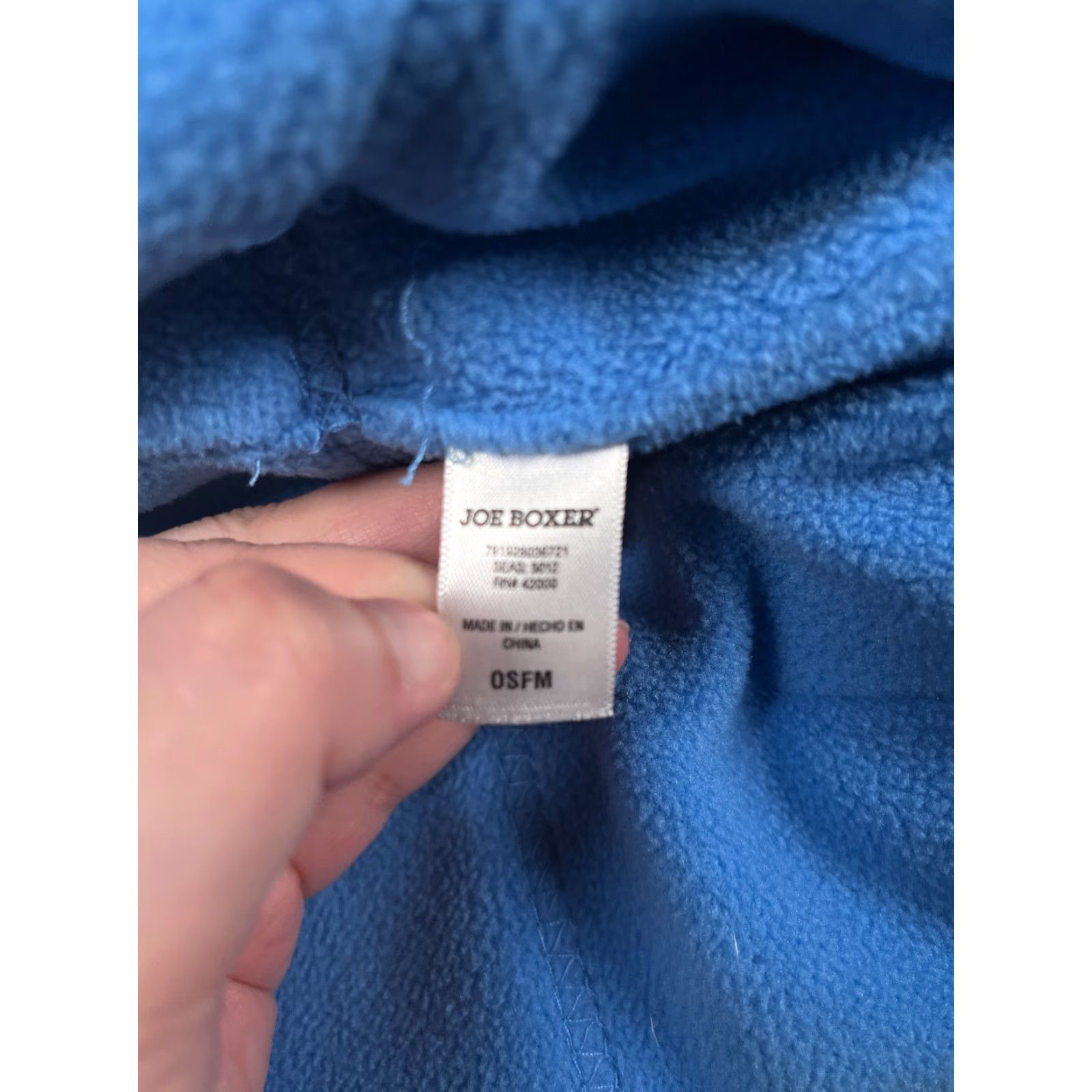 Joe Boxer Joe Boxer Beanie Adult One Size Blue Knit Polyester Fleece Ski Pom Hat Unisex Adults Beanie Winter 90s Outdoor Mens Womens Boys Girls Size 44L - 7 Thumbnail