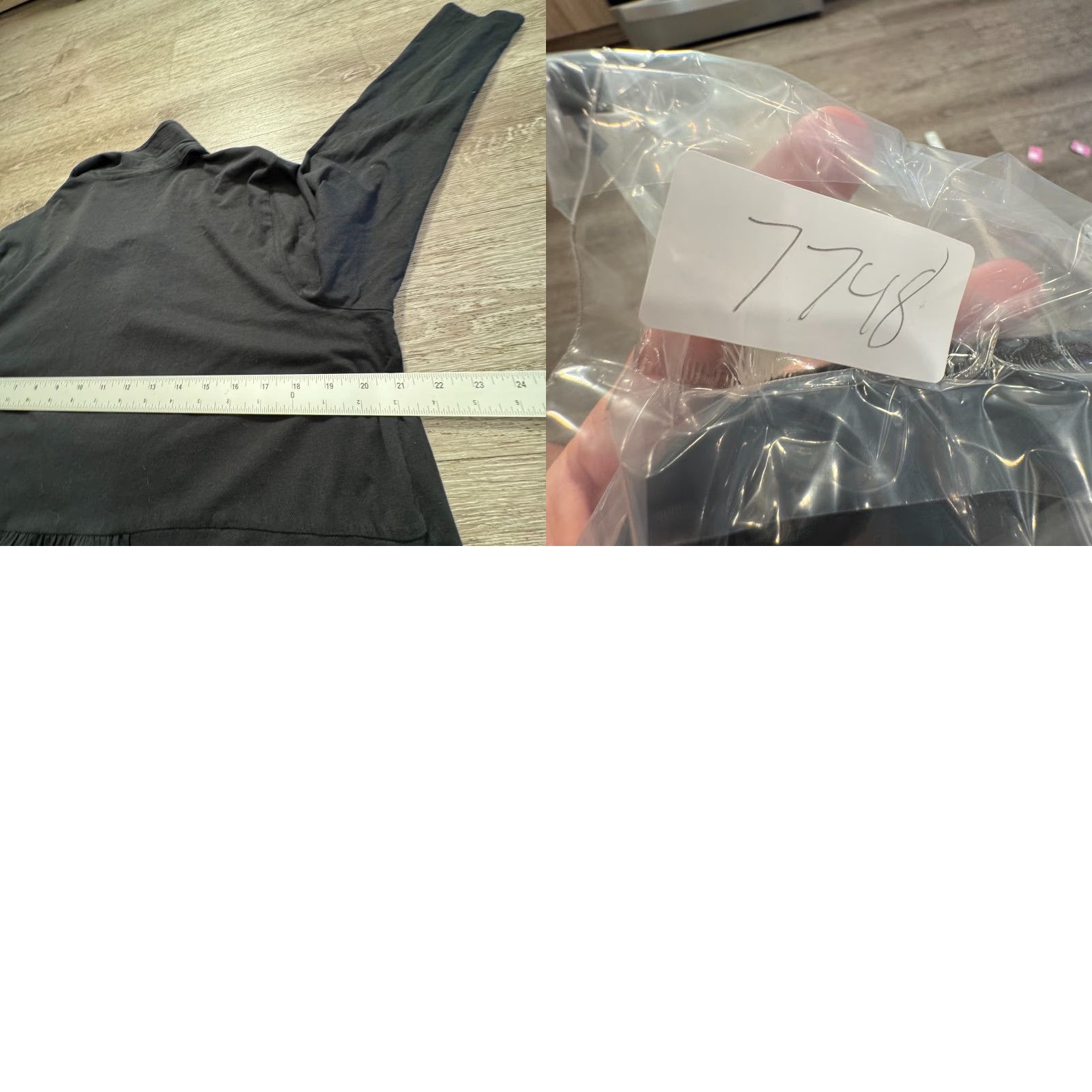 J. Jill J. Jill Top Womens 1X Black Button Up Preppy Long Sleeve Cotton Blend Size XL / US 12-14 / IT 48-50 - 8 Thumbnail