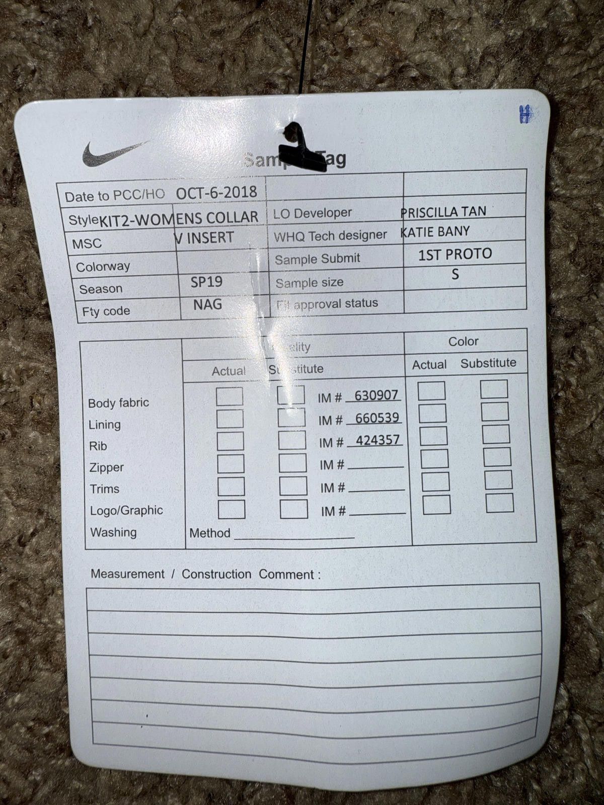 Nike Unreleased Nike Women’s Chelsea Football Club Kit 2 Collared Polo Shirt Sample Size S / US 4 / IT 40 - 9 Thumbnail