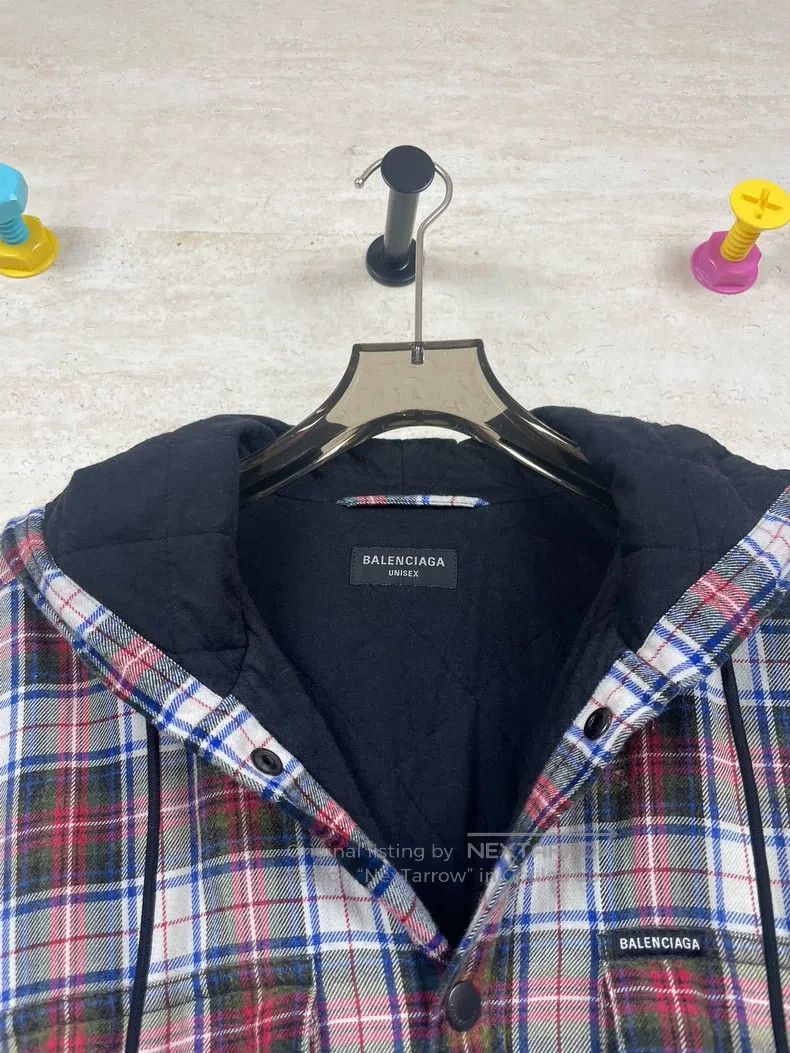 Balenciaga Balenciaga Ombre Plaid Flannel Cotton Jacket Size US M / EU 48-50 / 2 - 3 Thumbnail