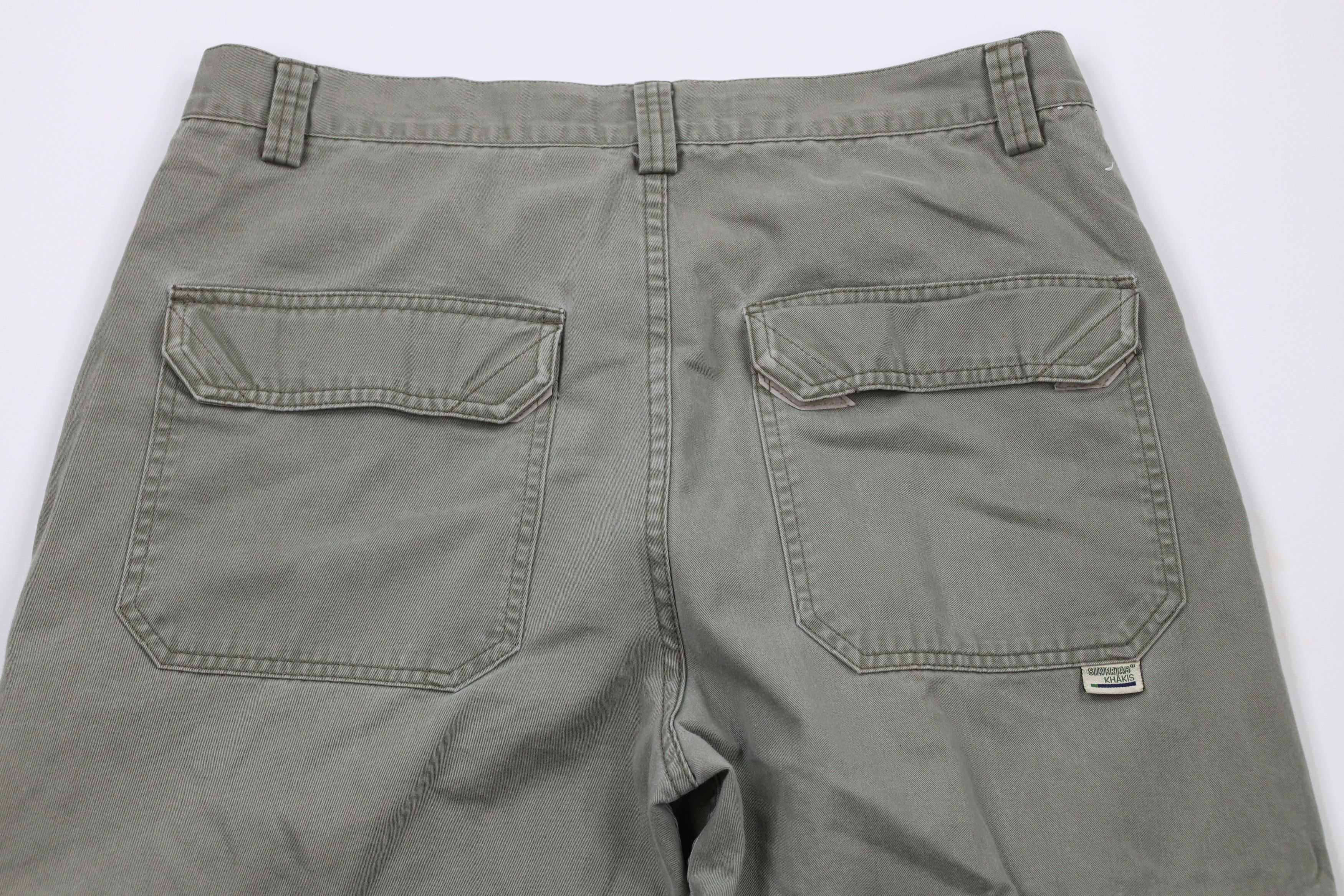 Levi's Vintage 90s Levis SilverTab Wide Leg Cargo Pants Green Size US 36 / EU 52 - 10 Thumbnail