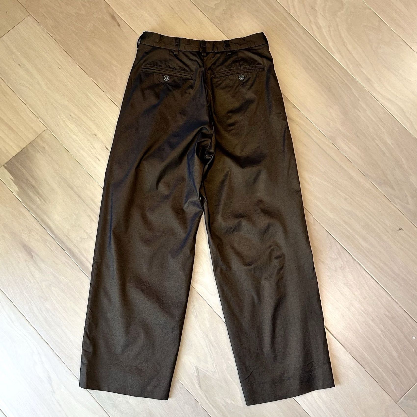 DKNY VINTAGE DKNY Dress Pants Wide-Leg High Rise 26W 27In Inseam Pearlescent Nylon Blend Mulher Womens Pants Size 26" / US 2 / IT 38 - 3 Thumbnail