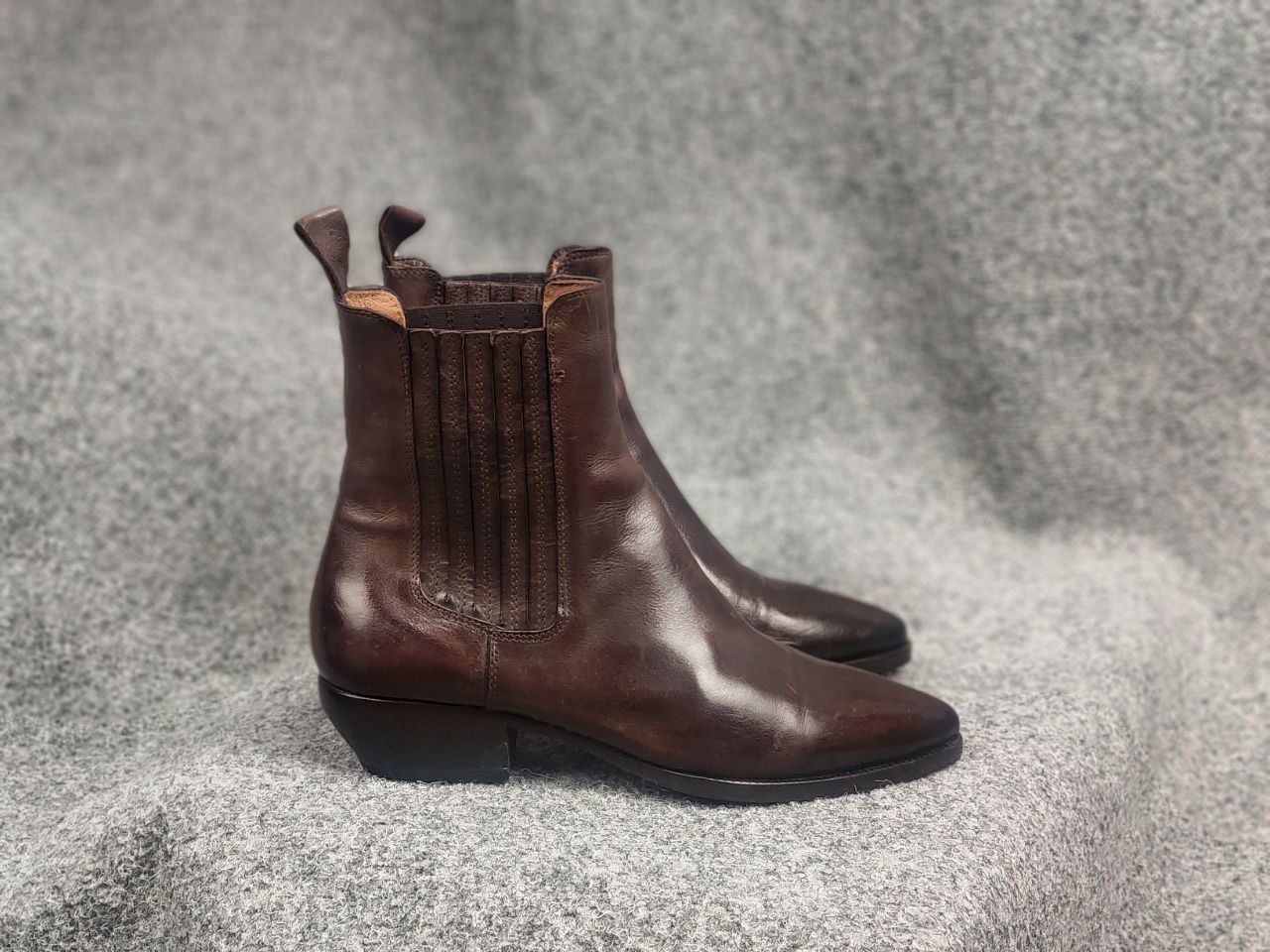 Elia Maurizi Elia Maurizi Design Leather western chelsea ankle Boots Size US 9 / IT 39 - 5 Thumbnail