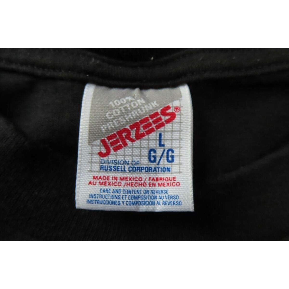 Jerzees 1996 Dale Earnhardt NASCAR Single Stitch Jerzees Tee - Sz LG Size US L / EU 52-54 / 3 - 4 Thumbnail