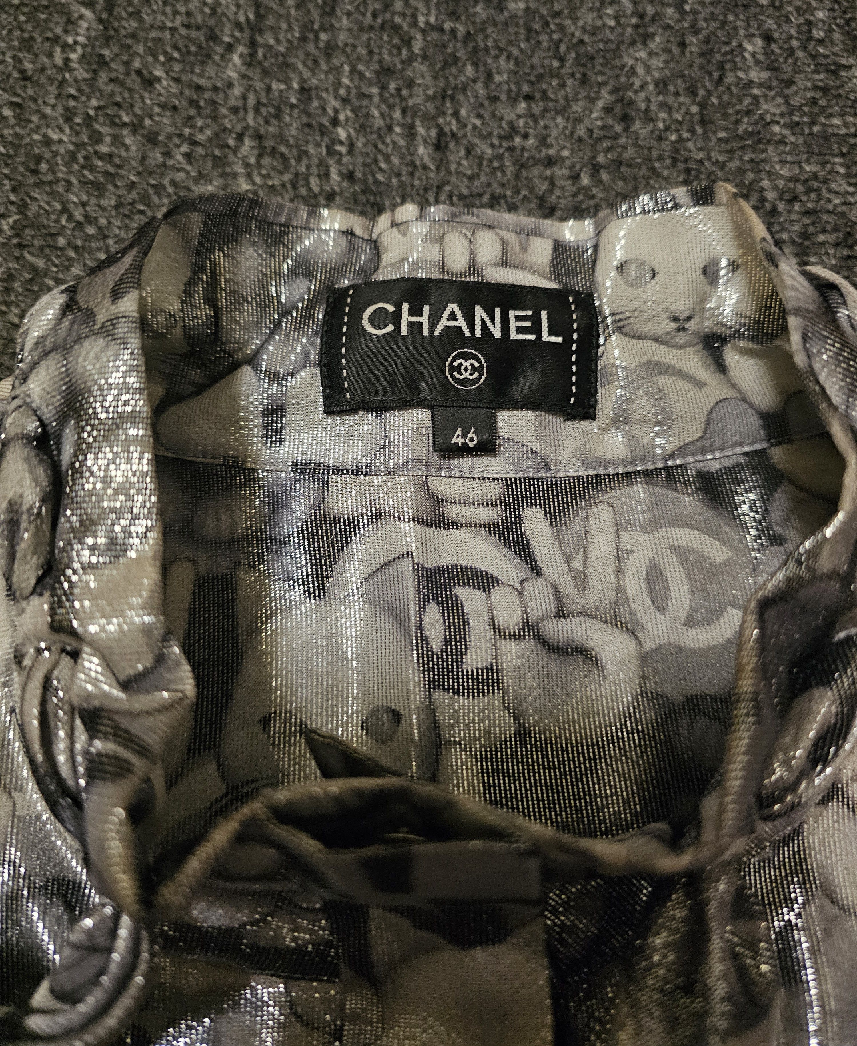 Chanel Chanel women's silks tank tops t shirts size 46 like new Size XL / US 12-14 / IT 48-50 - 3 Thumbnail
