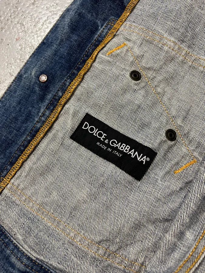 Dolce & Gabbana 2000s Dolce & Gabbana Raw Blue Denim Jacket Size US M / EU 48-50 / 2 - 11 Thumbnail