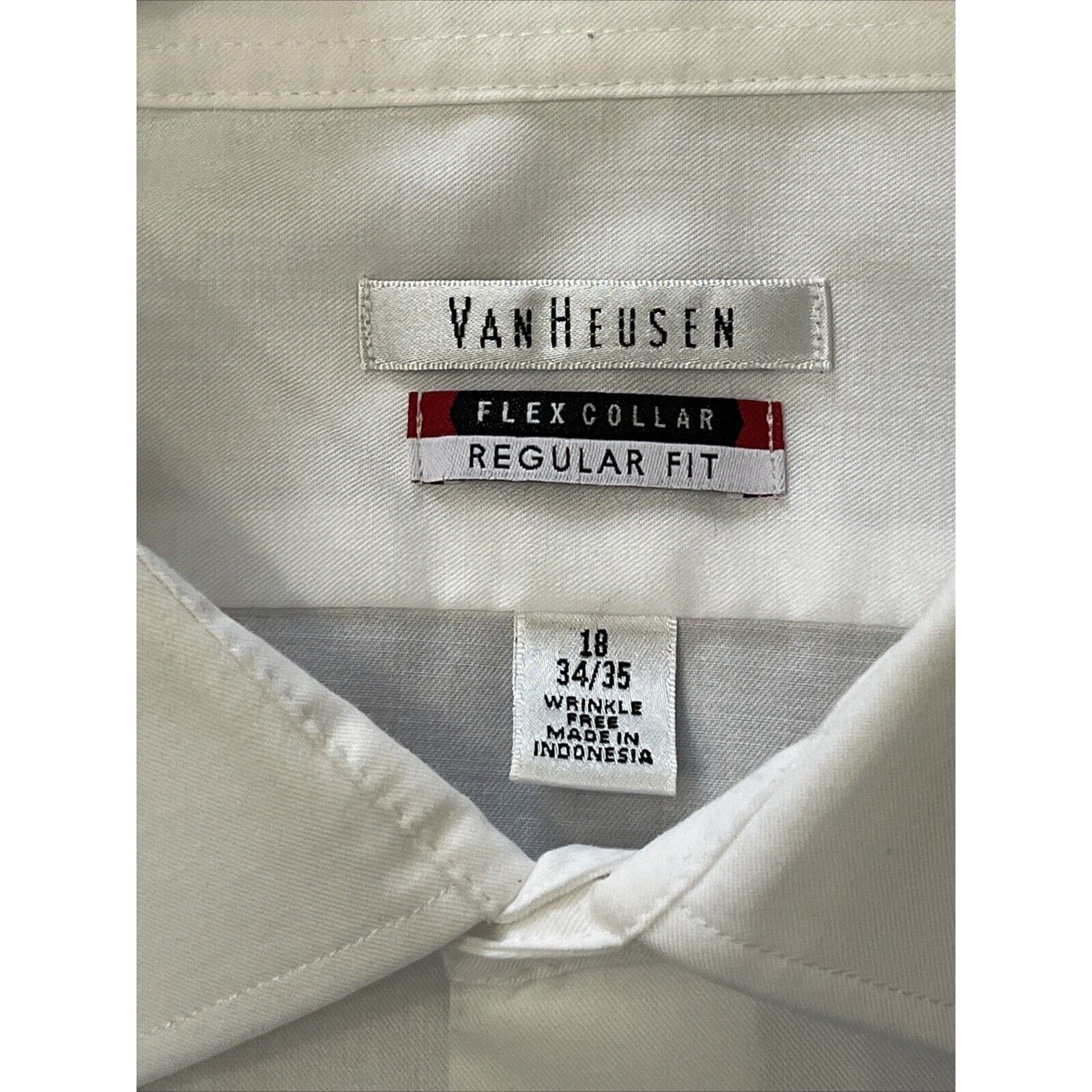 Van Heusen Van Heusen Regular Fit Flex Collar Dress Shirt 18 - 34/35 Size US XL / EU 56 / 4 - 3 Thumbnail