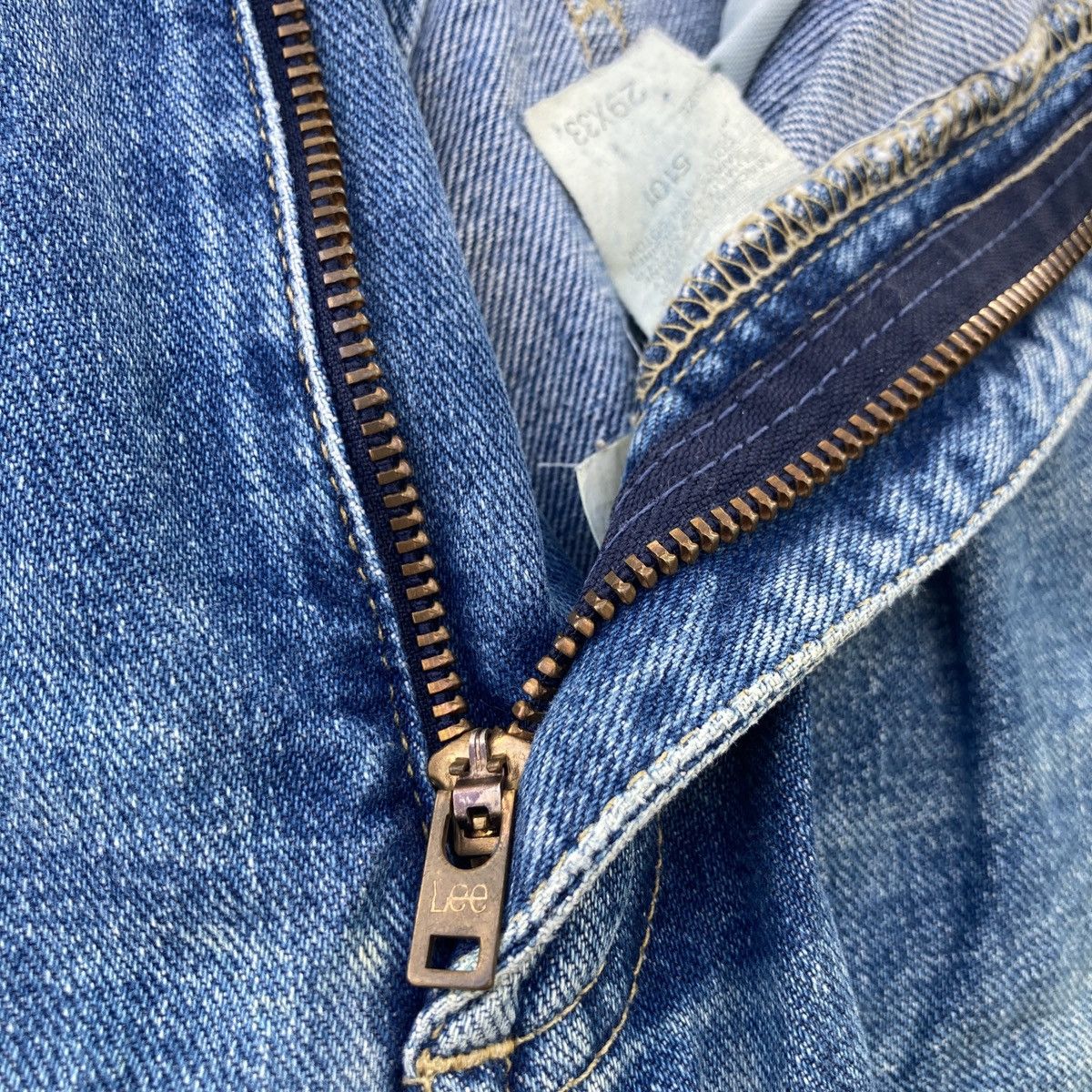 Lee VINTAGE LEE RIDER LEFT HAND DENIM SELVEDGE DISTRESSED JEANS Size US 29 - 11 Thumbnail