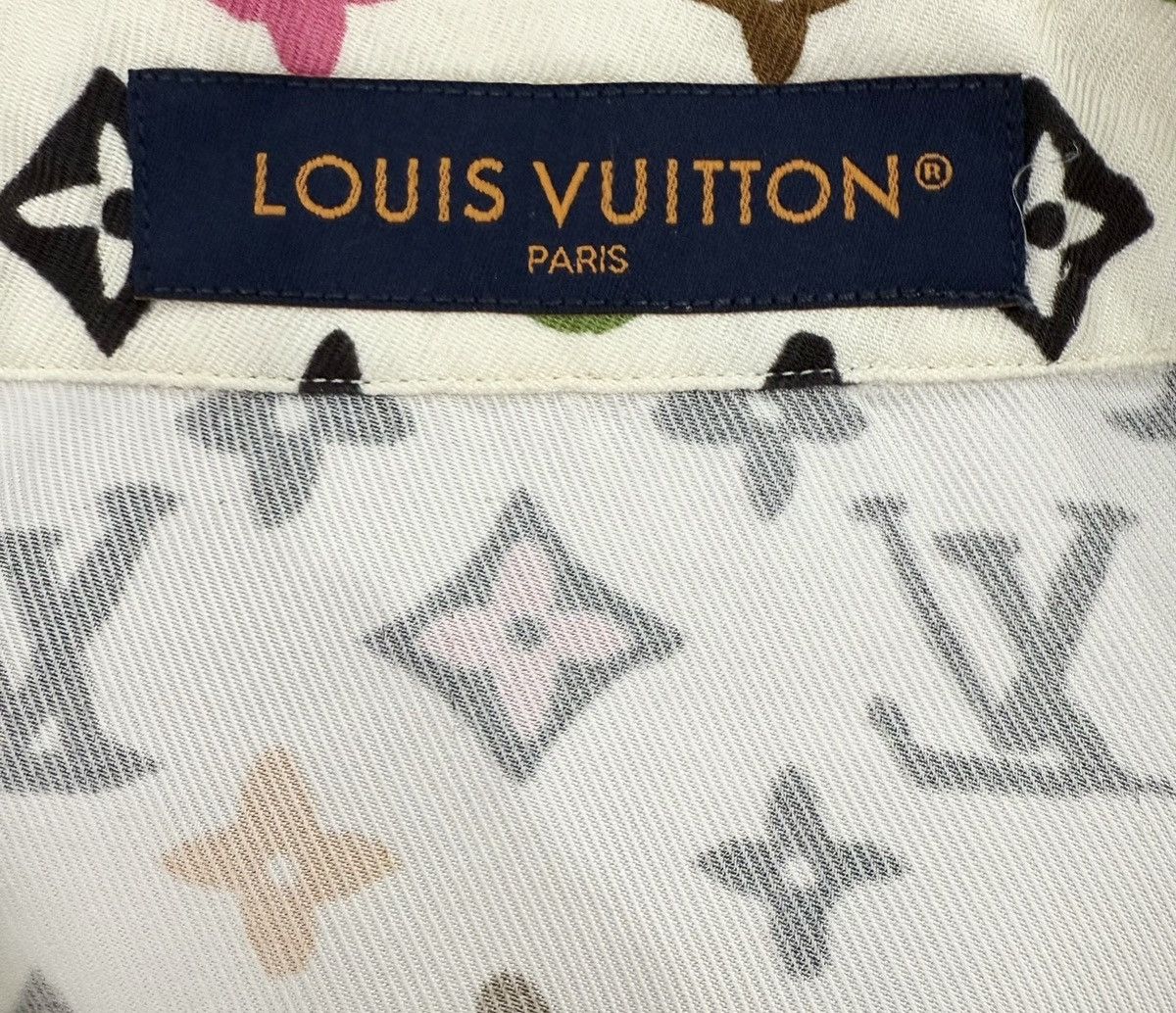 Louis Vuitton × Tyler The Creator Louis Vuitton Tyler 5L Monogram Short Sleev Silk Dress Shirt Size US XXL / EU 58 / 5 - 6 Thumbnail