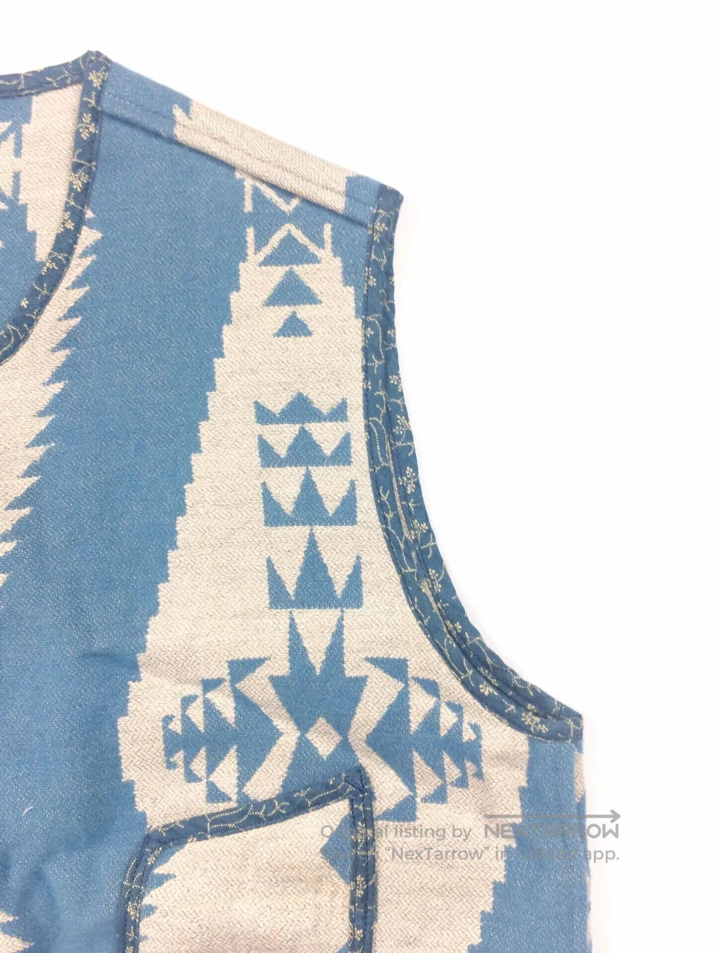 Kapital Kapital Linen Navajo Check Beach Vest. Size US L / EU 52-54 / 3 - 3 Thumbnail