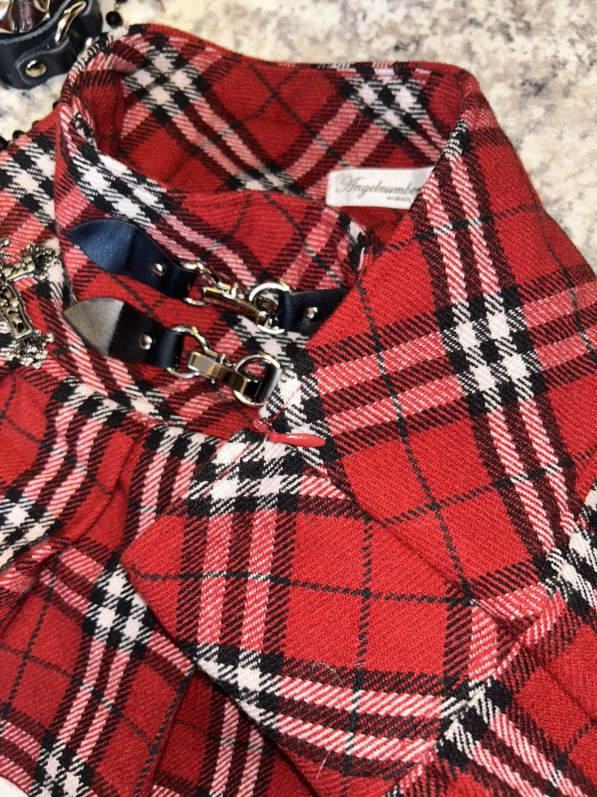 Vintage Punk Tartan Low-rise Mini Skirt Size 26" / US 2 / IT 38 - 3 Thumbnail