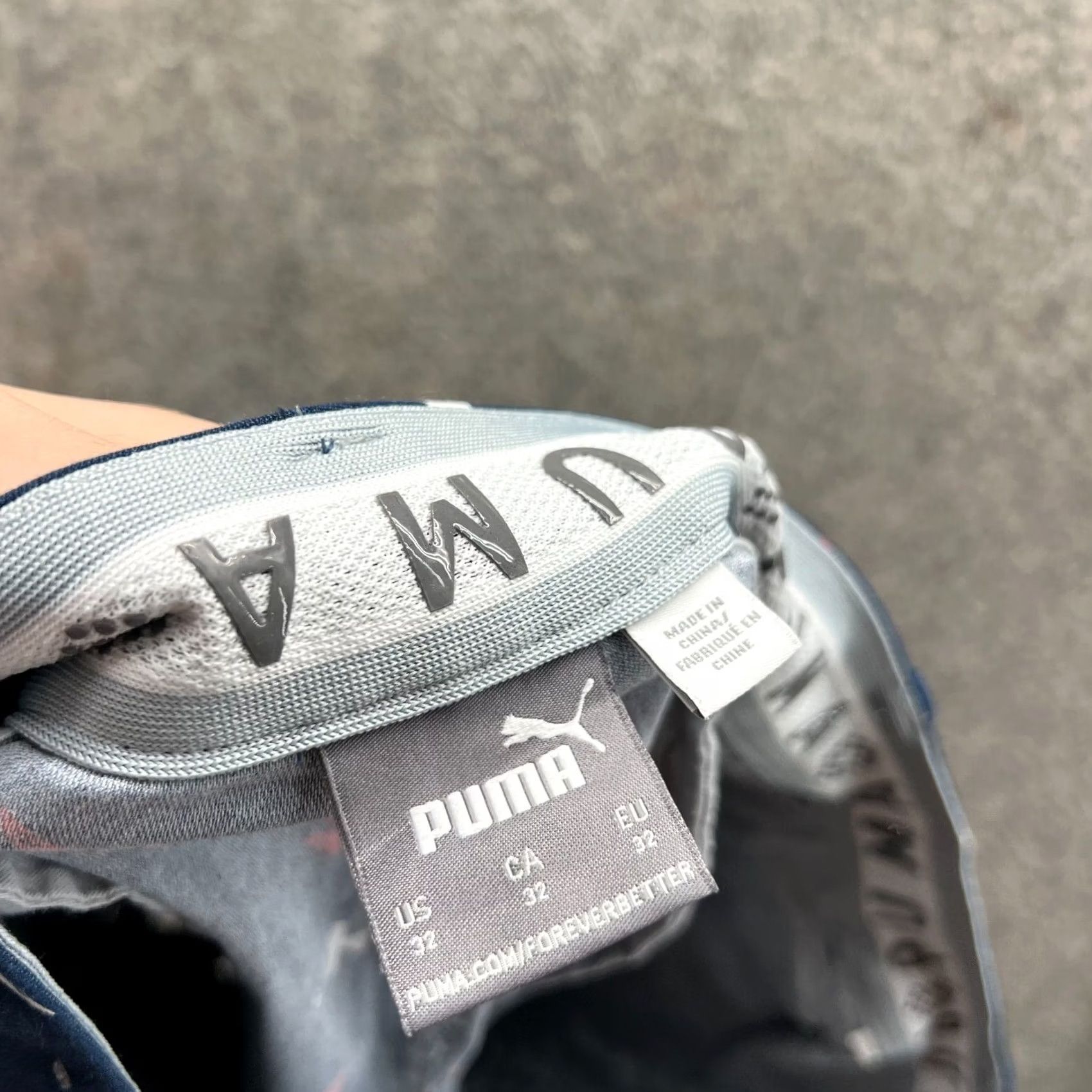 Puma PUMA Shorts Men 32 Adult Blue Navy Chino Flat Front Casual AOP Pattern Solid Wallie Jets Regular Inseam 9 in Mens Size US 32 / EU 48 - 4 Thumbnail