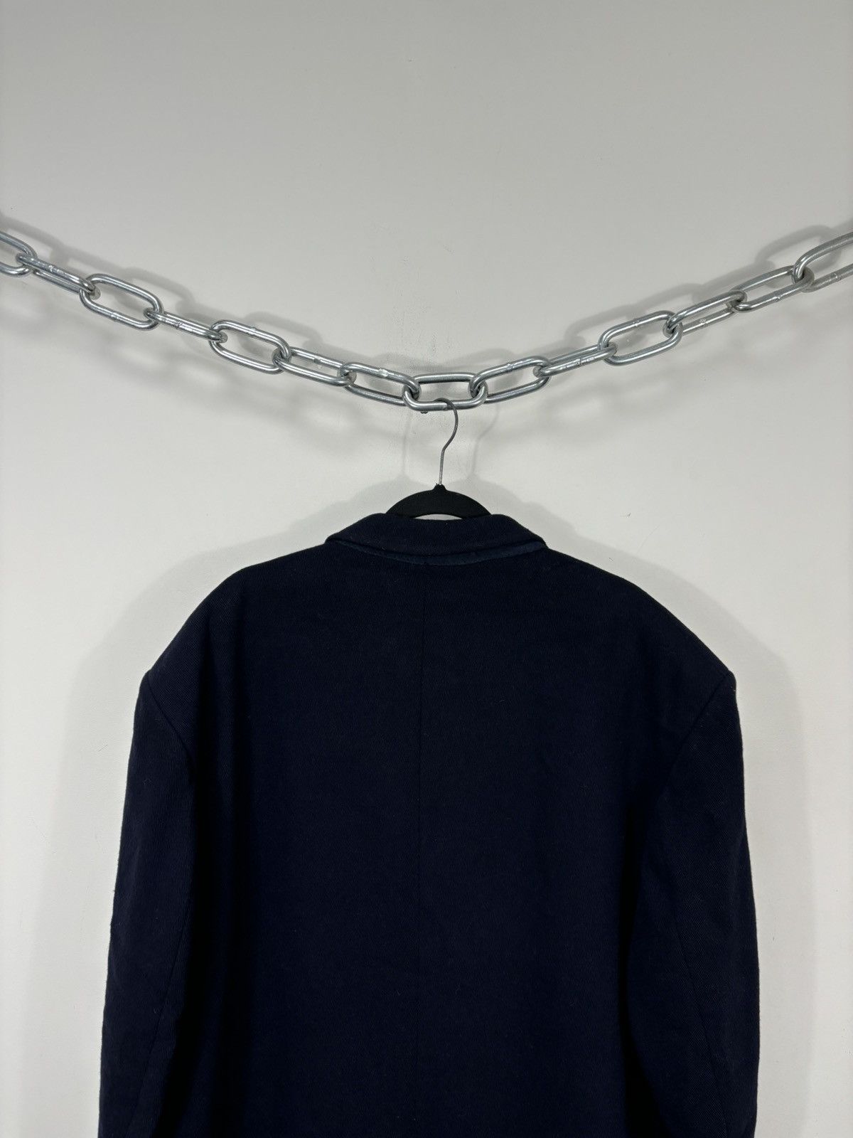 Other UK The British Tailor 350£ Men’s Navy Blue Wool Car Overcoat Size US XL / EU 56 / 4 - 15 Thumbnail