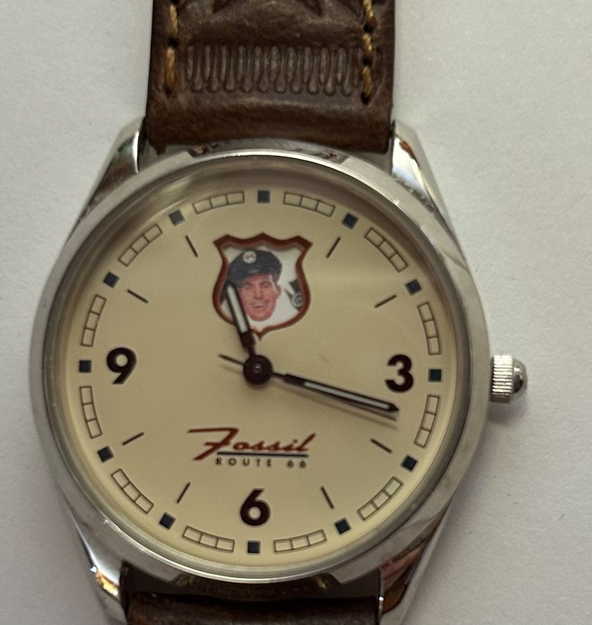 Fossil Rare vtg Fossil Route rt 66 watch leather moving imagesworks Size ONE SIZE - 3 Thumbnail