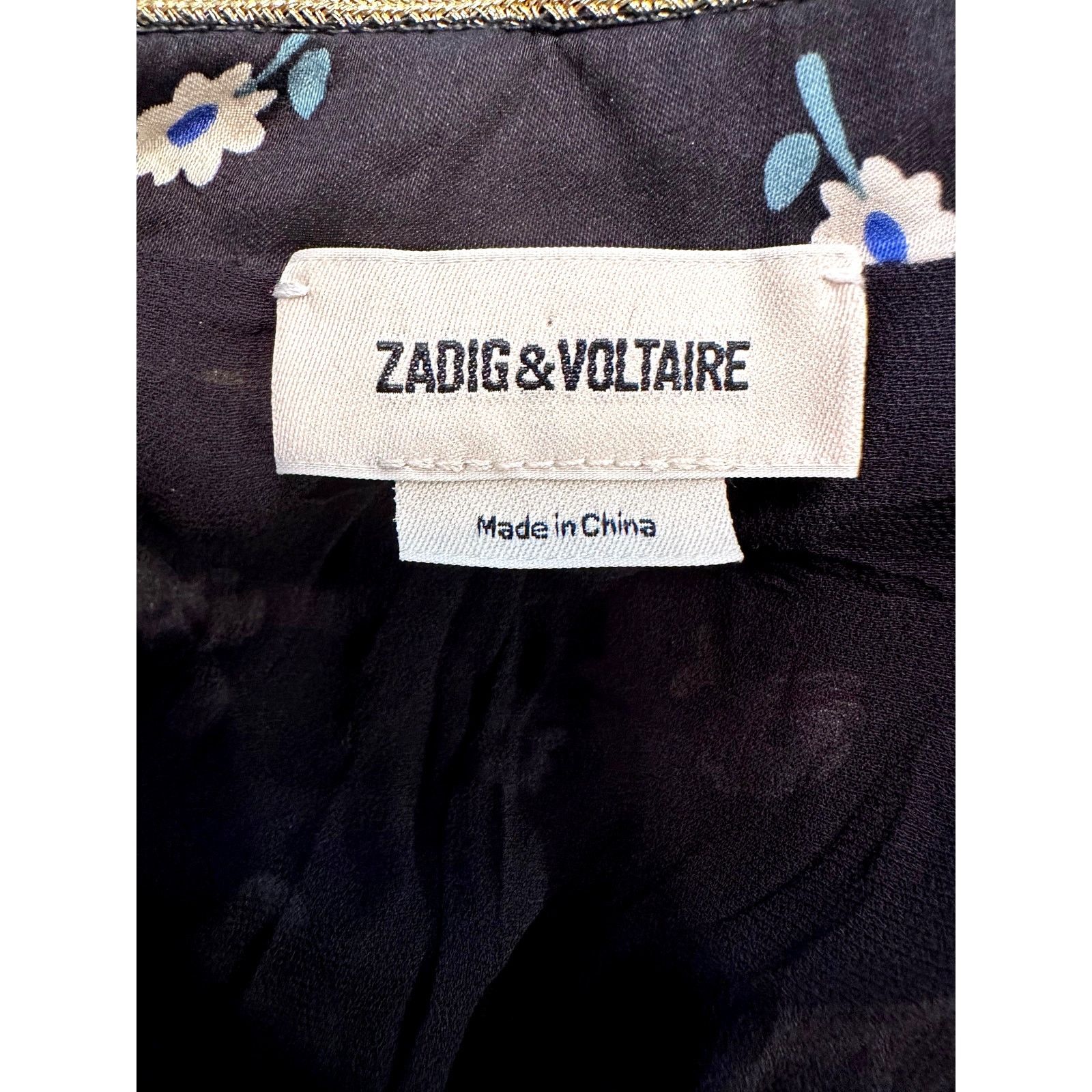 Zadig & Voltaire Zadig & Voltaire Vendrix Floral-Print Open-Front Jacket 38M Size M / US 6-8 / IT 42-44 - 17 Thumbnail