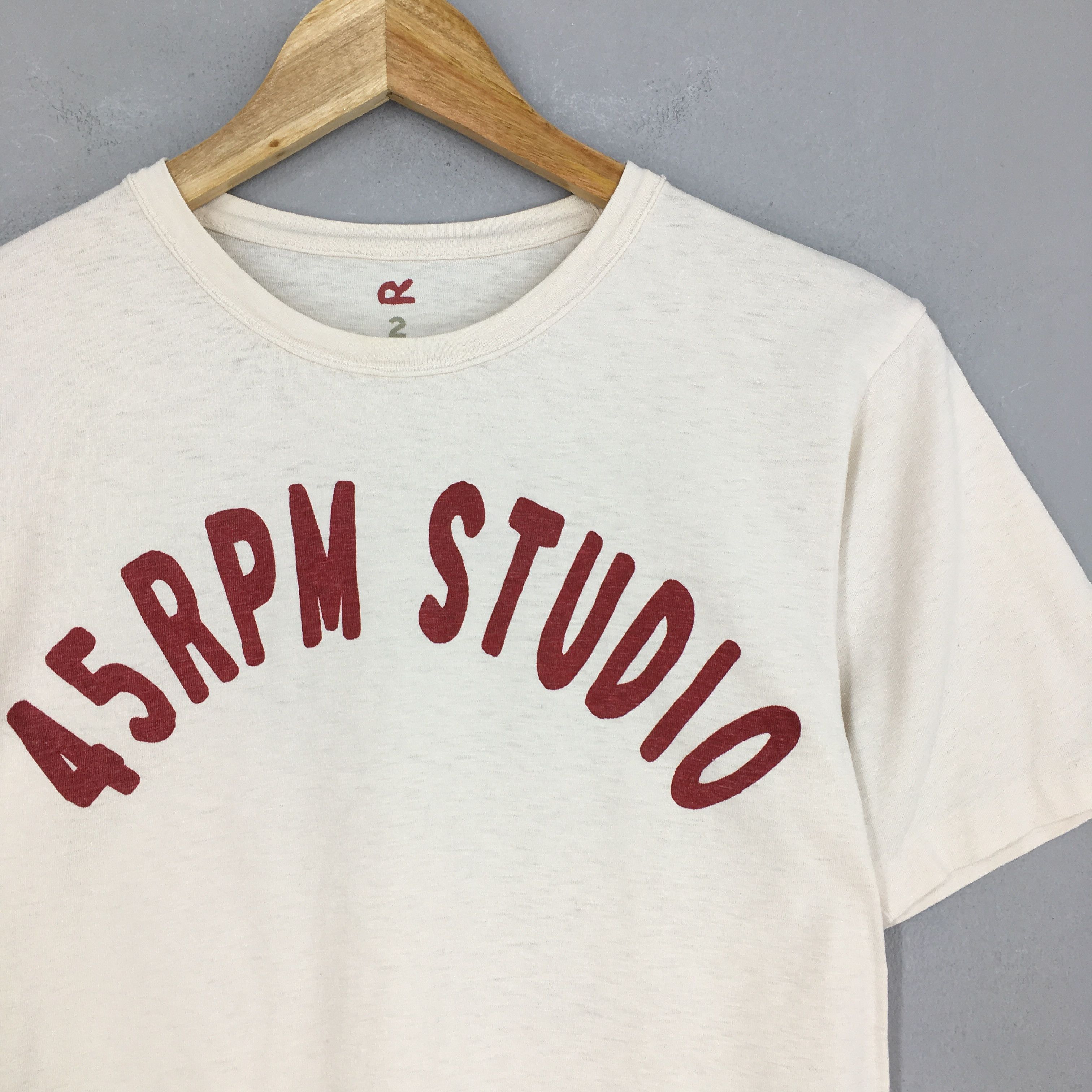 45rpm × Japanese Brand × Vintage Vintage Japanese 45RPM Studio Japan T shirt XS Size US XS / EU 42 / 0 - 2 Thumbnail