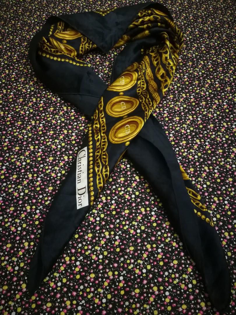 Christian Dior Monsieur Christian Dior Silk Vintages Scarf Size ONE SIZE - 9 Thumbnail