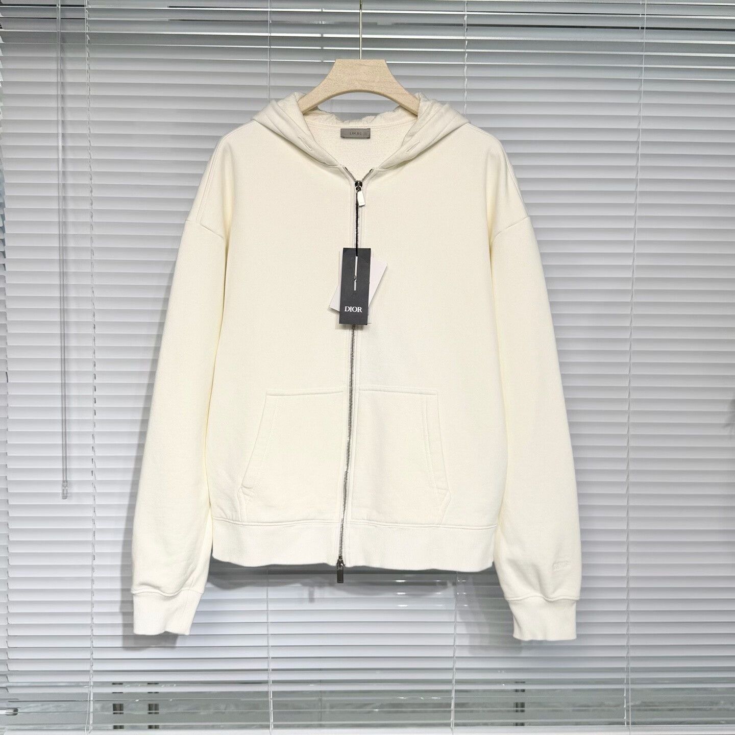 Dior dior white embroidered hooded sweatshirt Size US M / EU 48-50 / 2 - 1 Thumbnail
