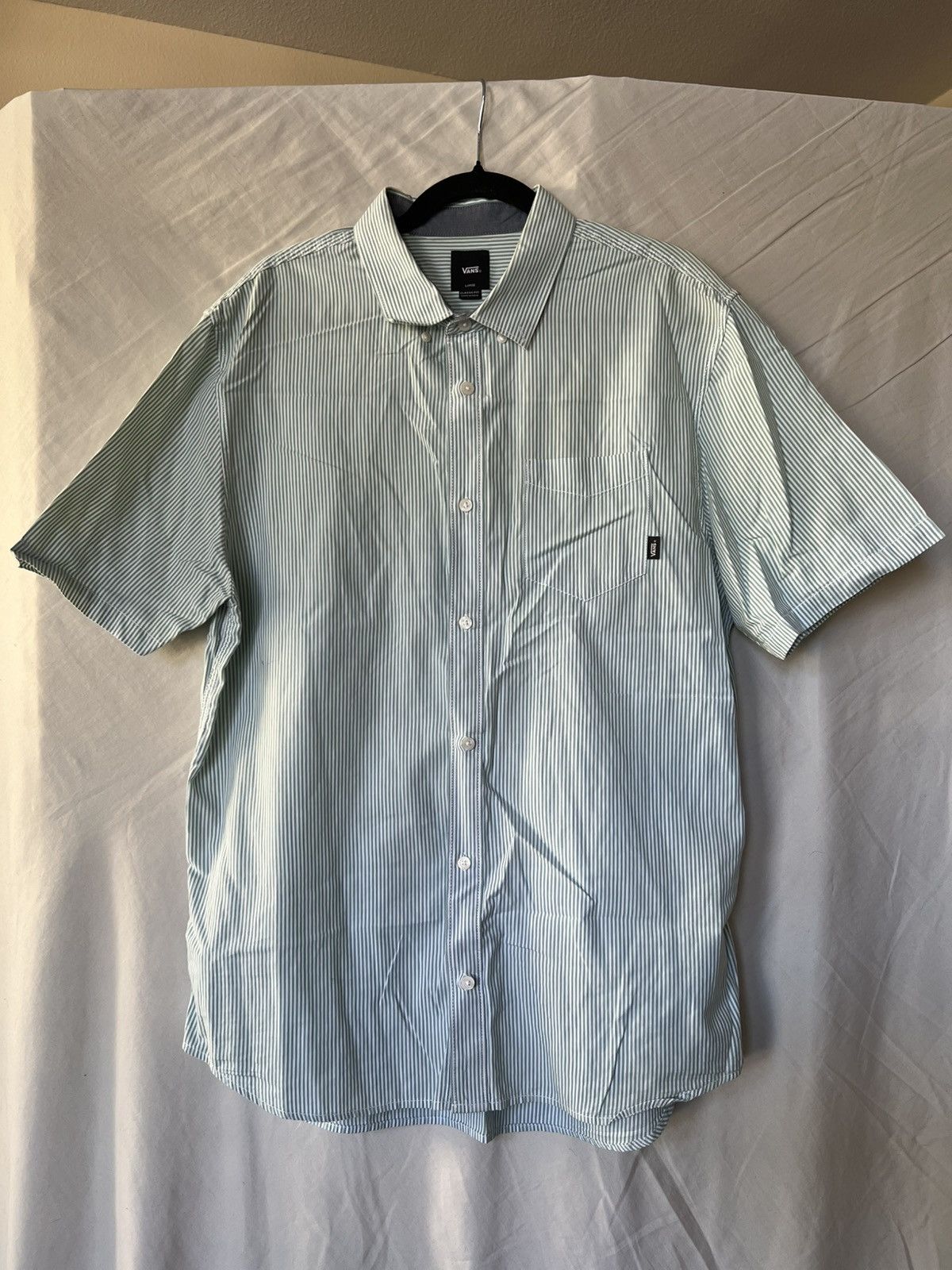 Vans Vans Men's Blue and Green Shirt Size US L / EU 52-54 / 3 - 1 Thumbnail