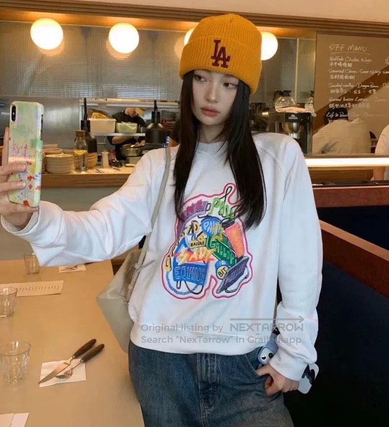 Hermes Hermes White graffiti letter embroidered cotton long-sleev Size XS / US 0-2 / IT 36-38 - 9 Thumbnail