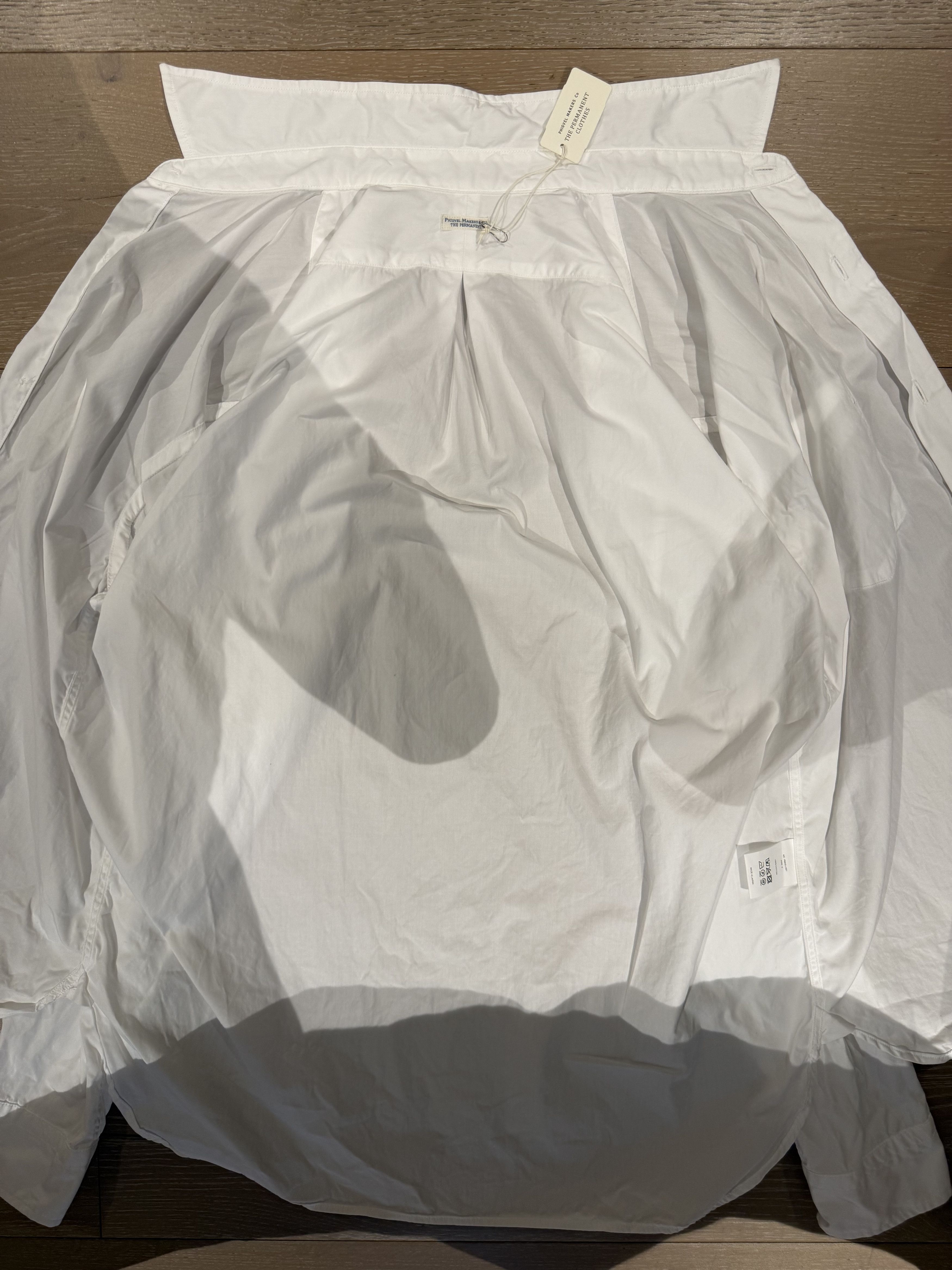 PHIGVEL MAKERS & Co. 💚 Phigvel Makers & Co. Regular Collar Dress Shirt Off White Size US M / EU 48-50 / 2 - 12 Thumbnail