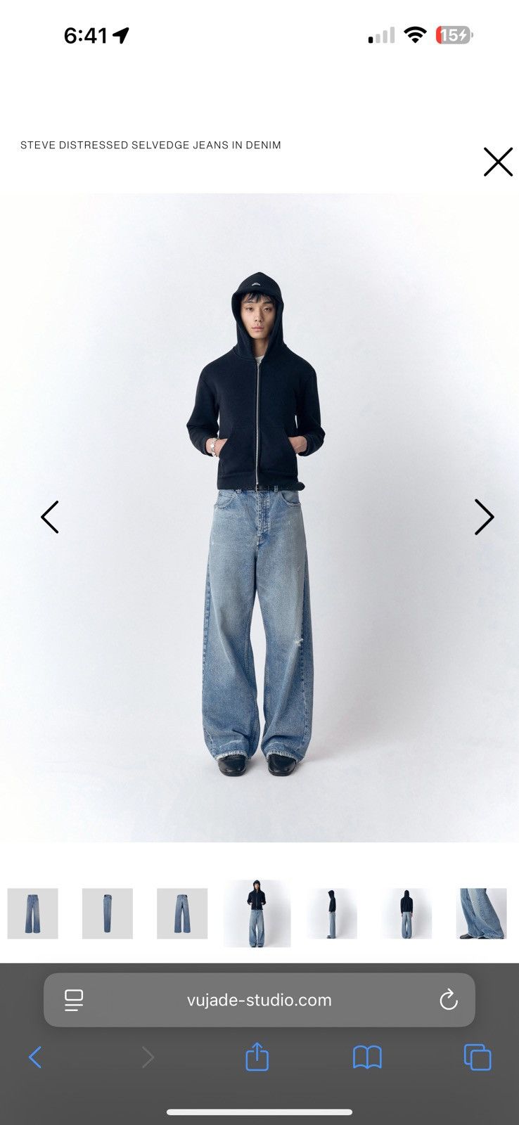 Vuja De Steve Distressed Selvedge Denim