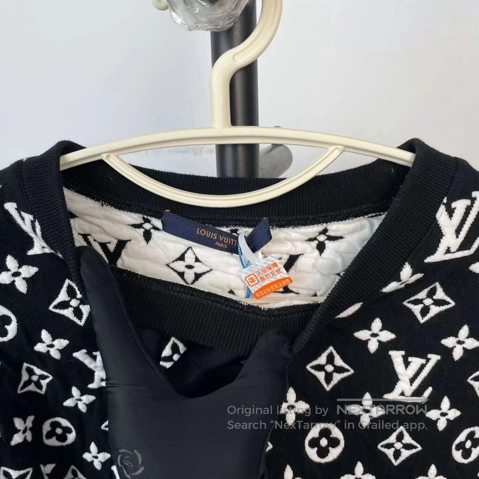 Louis Vuitton Black Patterned Long Sleeve Sweatshirt XS. Size US XS / EU 42 / 0 - 8 Thumbnail