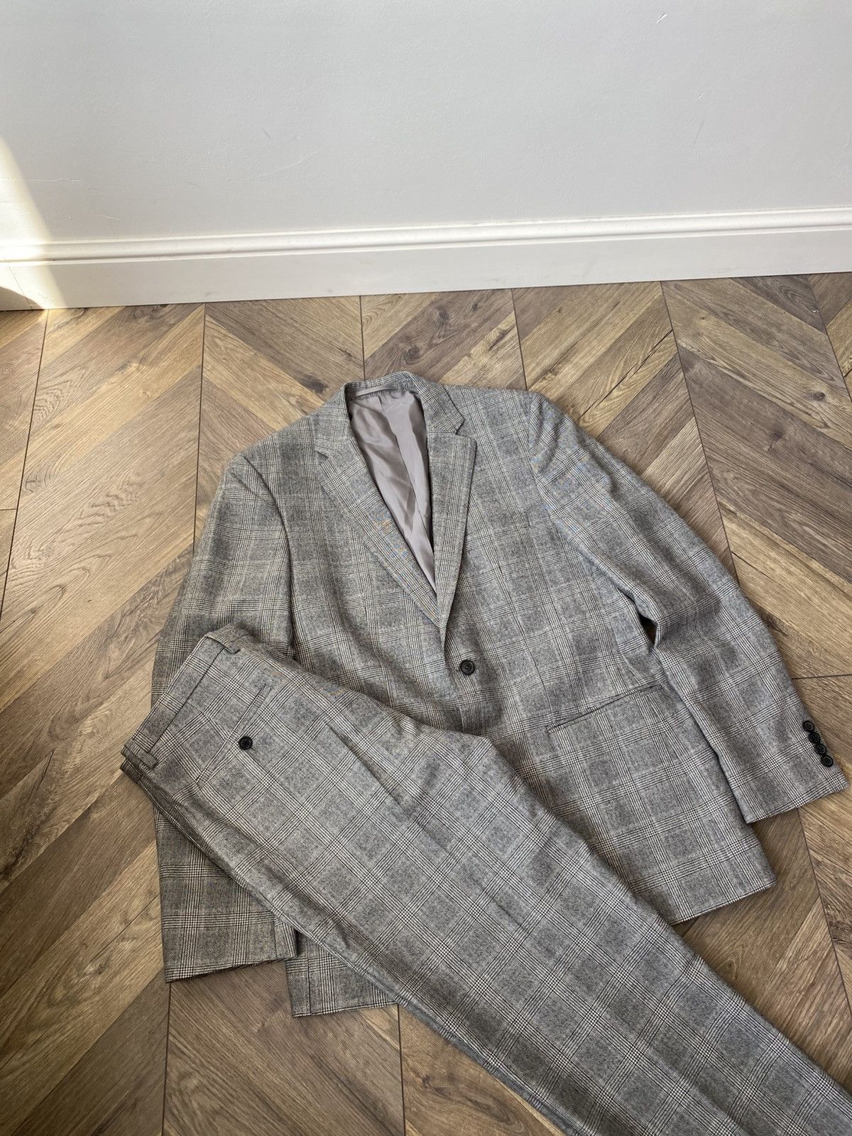 Hugo Boss Vintage Hugo Boss Wool Suit Size 50R - 3 Thumbnail