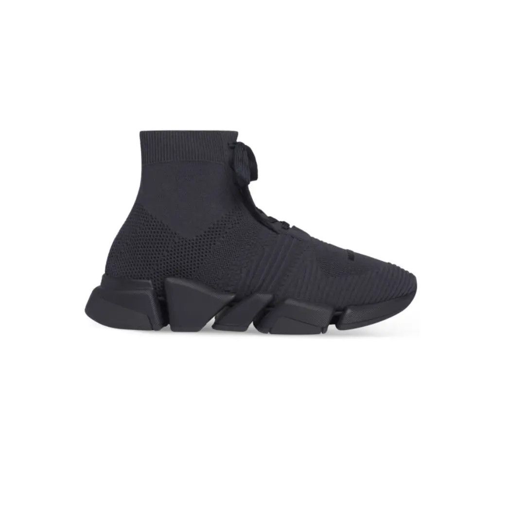 Balenciaga o1mt1gz0824 Speed 2.0 Lace-Up Recycled Knit Sneaker Size US 7 / EU 40 - 1 Thumbnail
