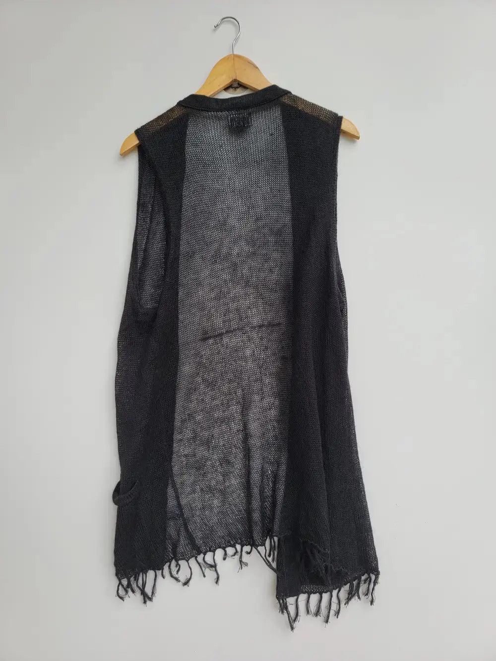 Vintage Vtg PPFM Archival Grunge Distressed Mesh Fringe Vest Size L / US 10 / IT 46 - 2 Thumbnail