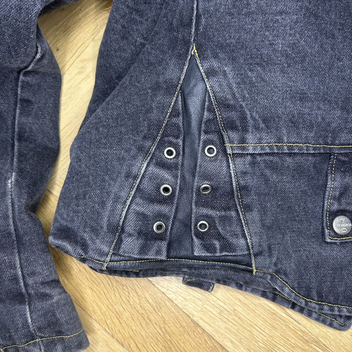 Chevignon × Japanese Brand Vintage Chevignon Denim Bomber Jacket Size US XL / EU 56 / 4 - 6 Thumbnail