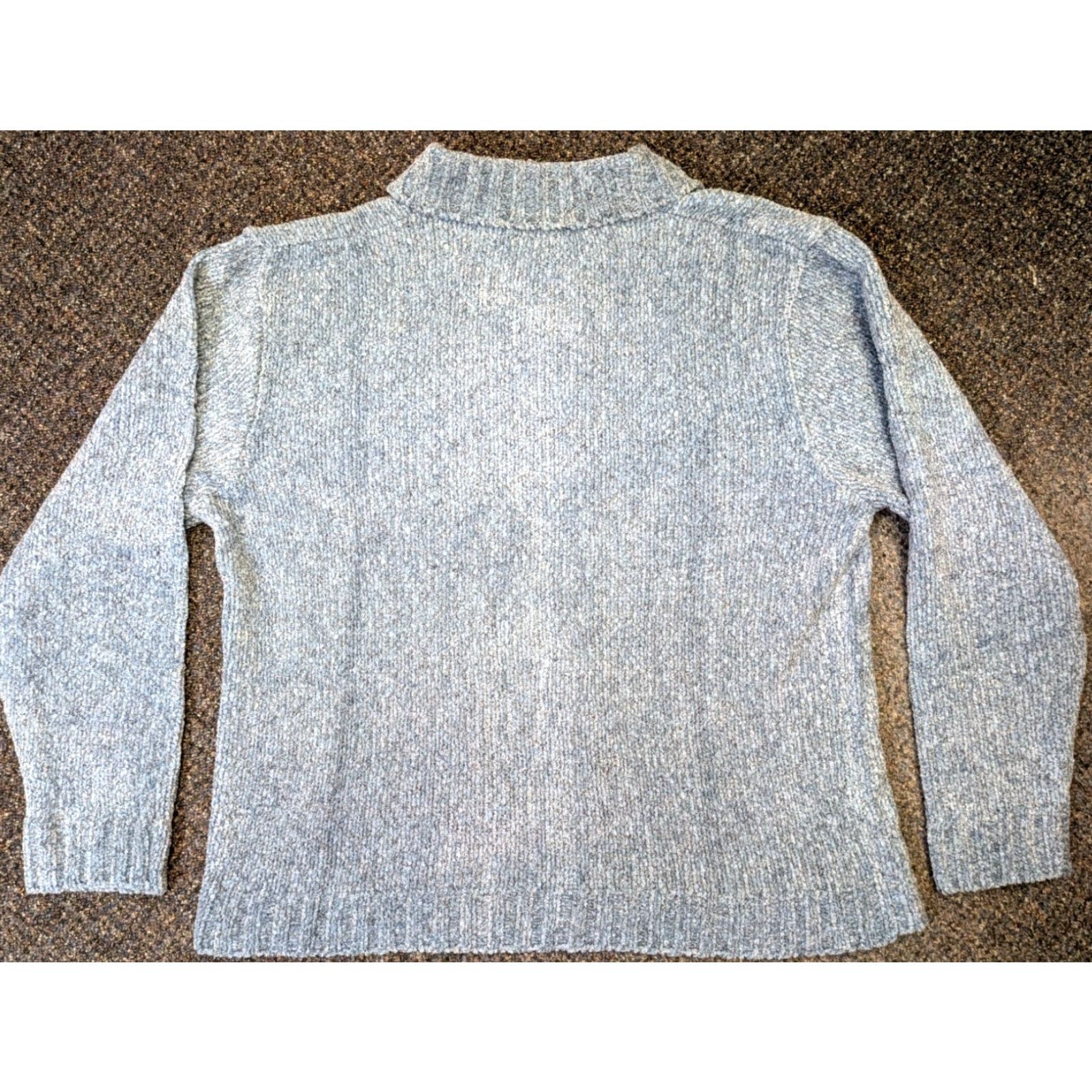 Croft & Barrow NWT Kohl's Croft & Barrow Xlarge XL Dusty Blue Womens Full Zip Sweater Cardigan Size XL / US 12-14 / IT 48-50 - 7 Thumbnail