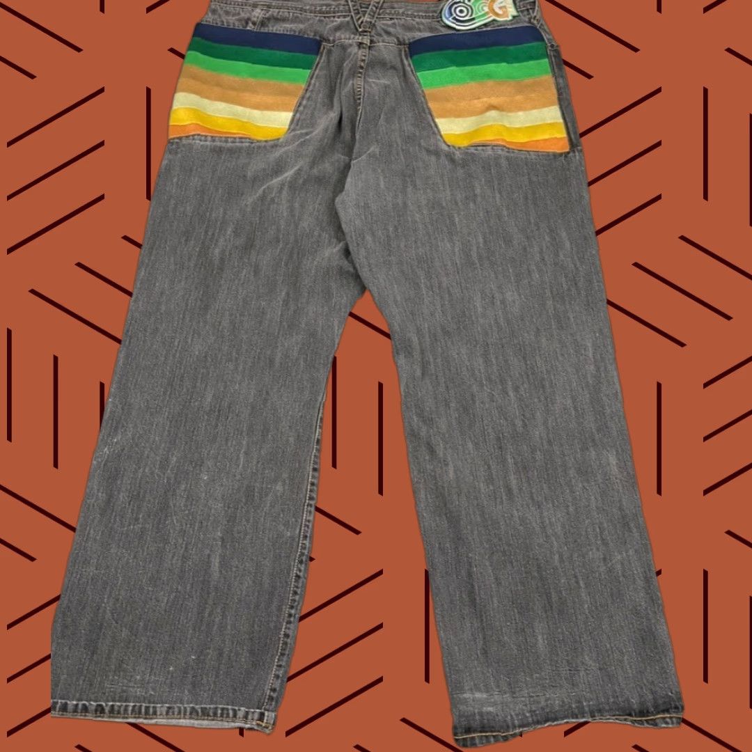 Coogi VINTAGE COOGI Jeans 42x32 Gray Denim Wide Leg Baggy Hip Hop Embroidered 90s Mens Size US 42 / EU 58 - 1 Thumbnail