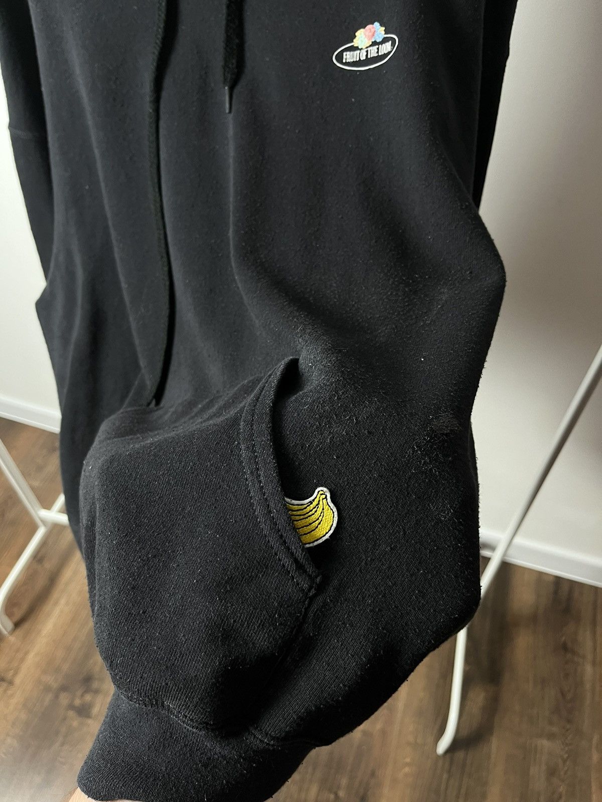 Fruit Of The Loom Vintage Faded Fruit of the Loom Blank Oversized Hoodie Size US XL / EU 56 / 4 - 4 Thumbnail