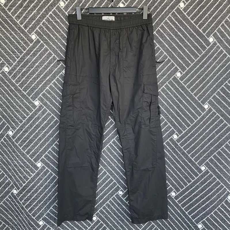 Stone Island Stone Island Men's Black Cotton Casual Pants 0089 Size US 32 / EU 48 - 1 Thumbnail
