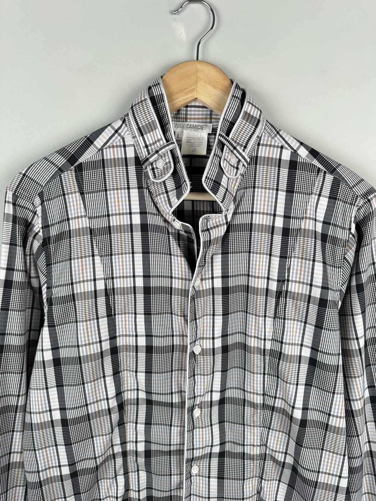 Other Vintage Naracamie Check Button Up Shirt Long Sleeve Size US L / EU 52-54 / 3 - 3 Thumbnail