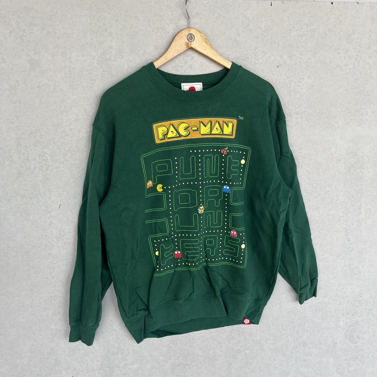 Other Vintage Punk Drunkers Pac-Man Green Sweatshirt Size M Size US M / EU 48-50 / 2 - 3 Thumbnail