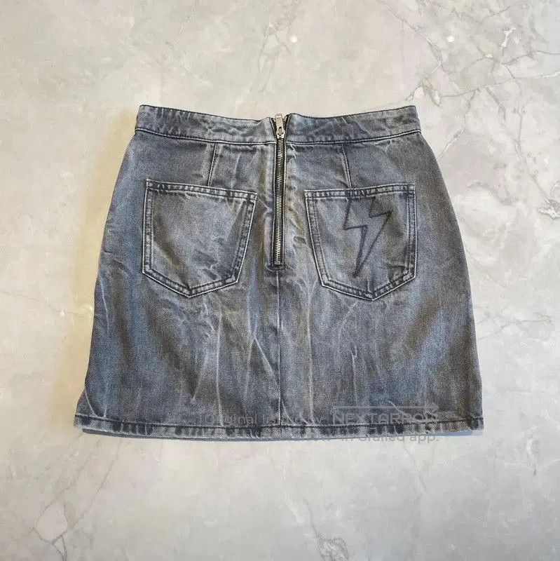 Givenchy Givenchy Gray Cotton A-Line Skirt Summer Edition . Size 23" - 2 Thumbnail