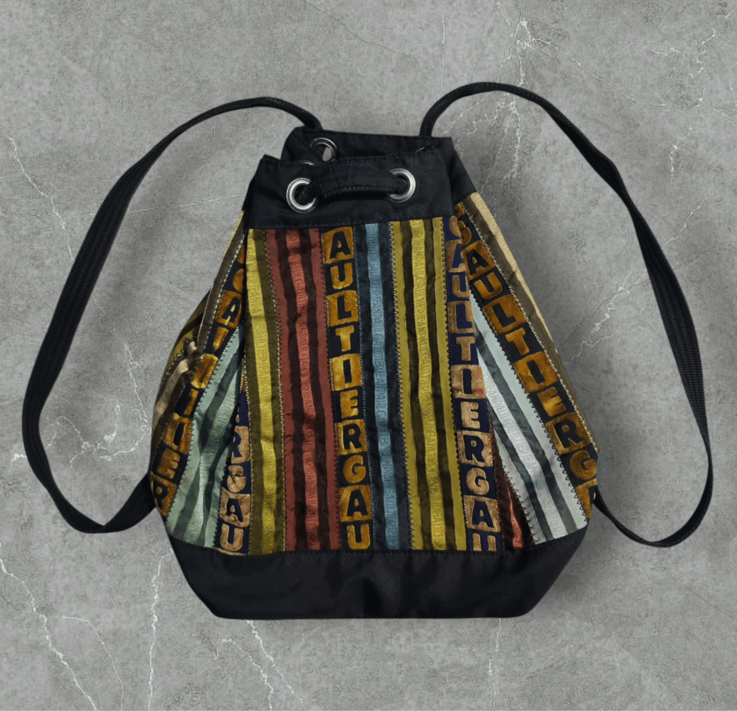 Jean Paul Gaultier Vintage Jean Paul Gaultier Special Fabric Drawstring Backpac Size ONE SIZE - 1 Thumbnail