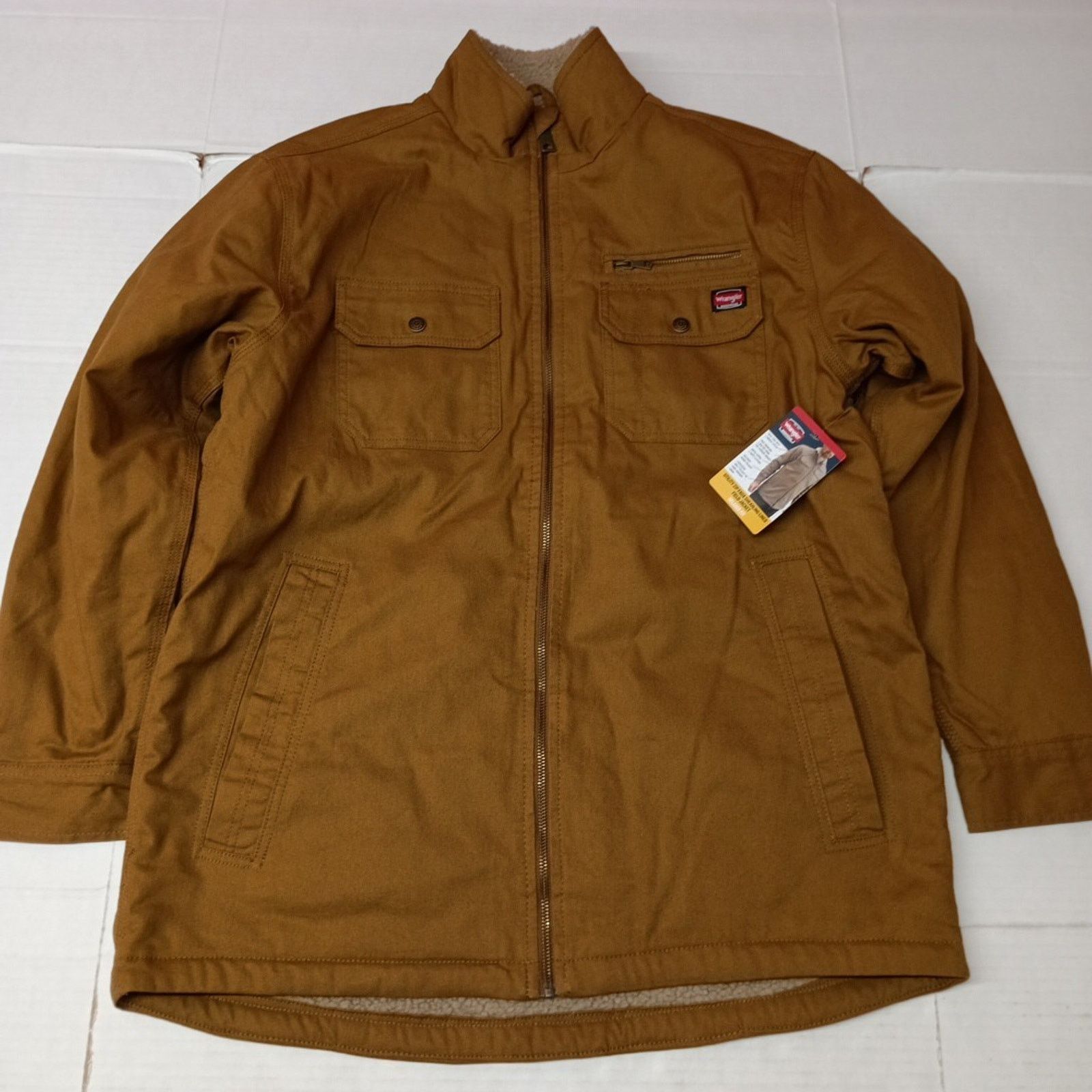 Wrangler Wrangler Sherpa Field Jacket Men's L (42-44) Brown Canvas Size US L / EU 52-54 / 3 - 1 Thumbnail