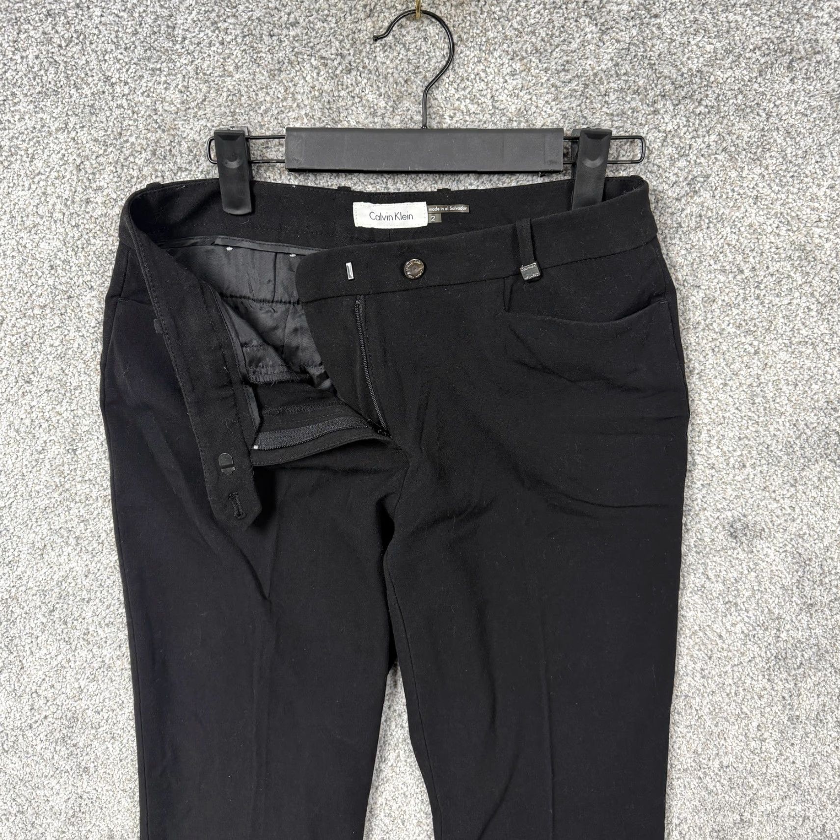 the blue and black and white and gold dress NEW Calvin Klein Black Dress Pants main image 0