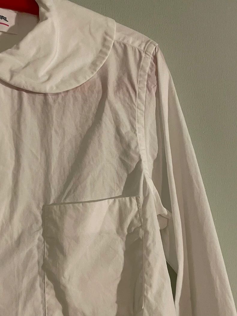 Comme des Garcons Comme Des Garcons Classic White Shirt Big Round Neck Girl Size S / US 4 / IT 40 - 3 Thumbnail