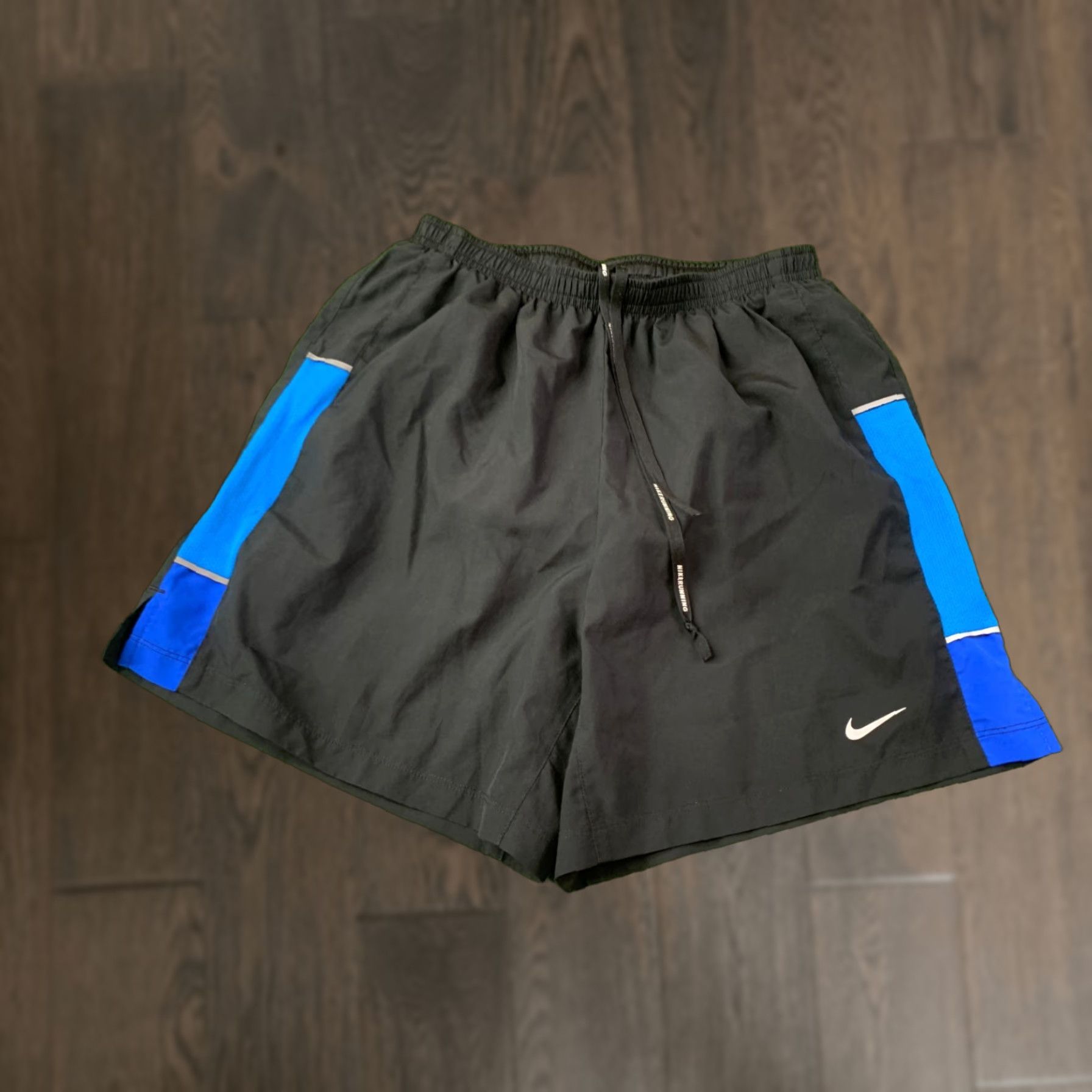 Nike Nike Dri-FIT Original 2014 Men Running Shorts Size S Black Blue Running Mens Shorts Size US 29 - 1 Thumbnail